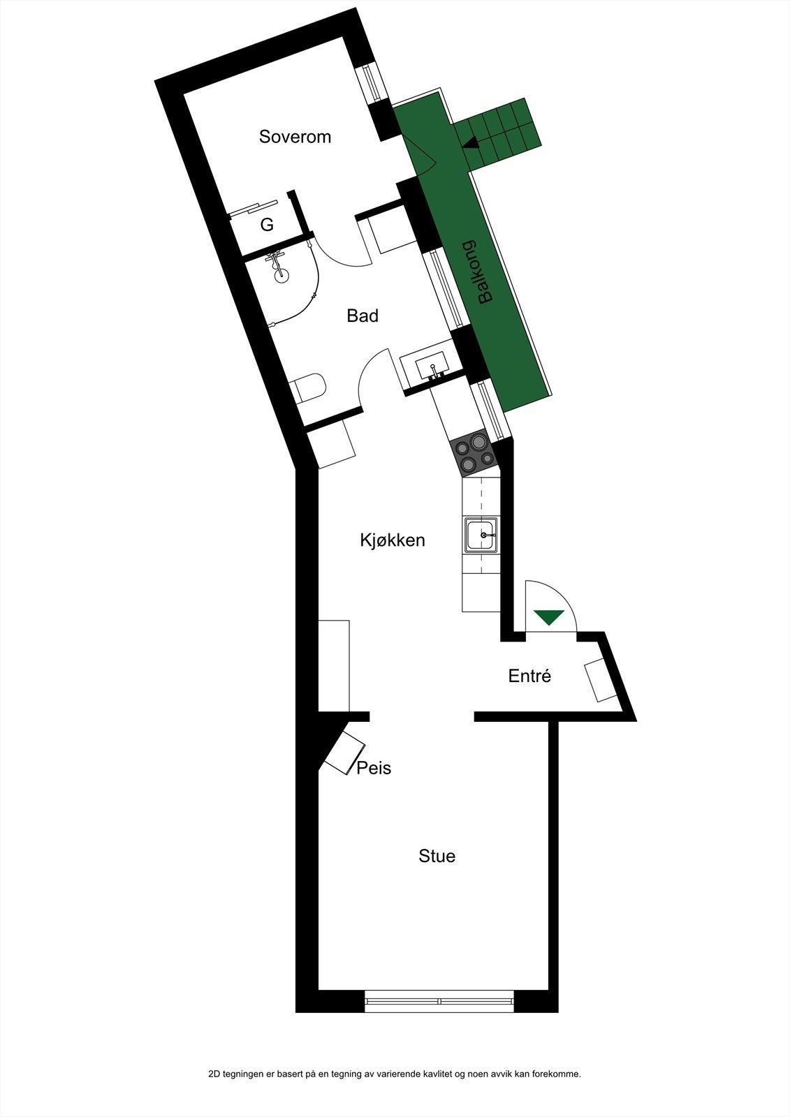 Plantegning 2D Galleribilde