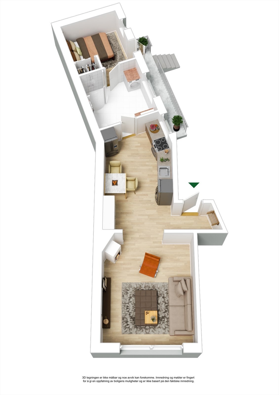 Plantegning 3D Galleribilde