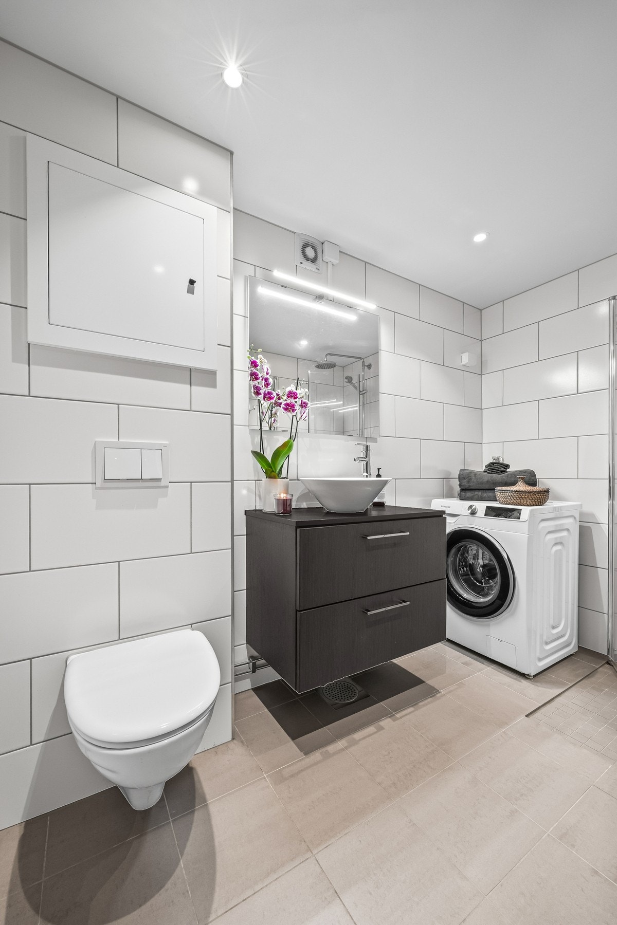 Pent flisvalg og gulvvarme. Galleribilde