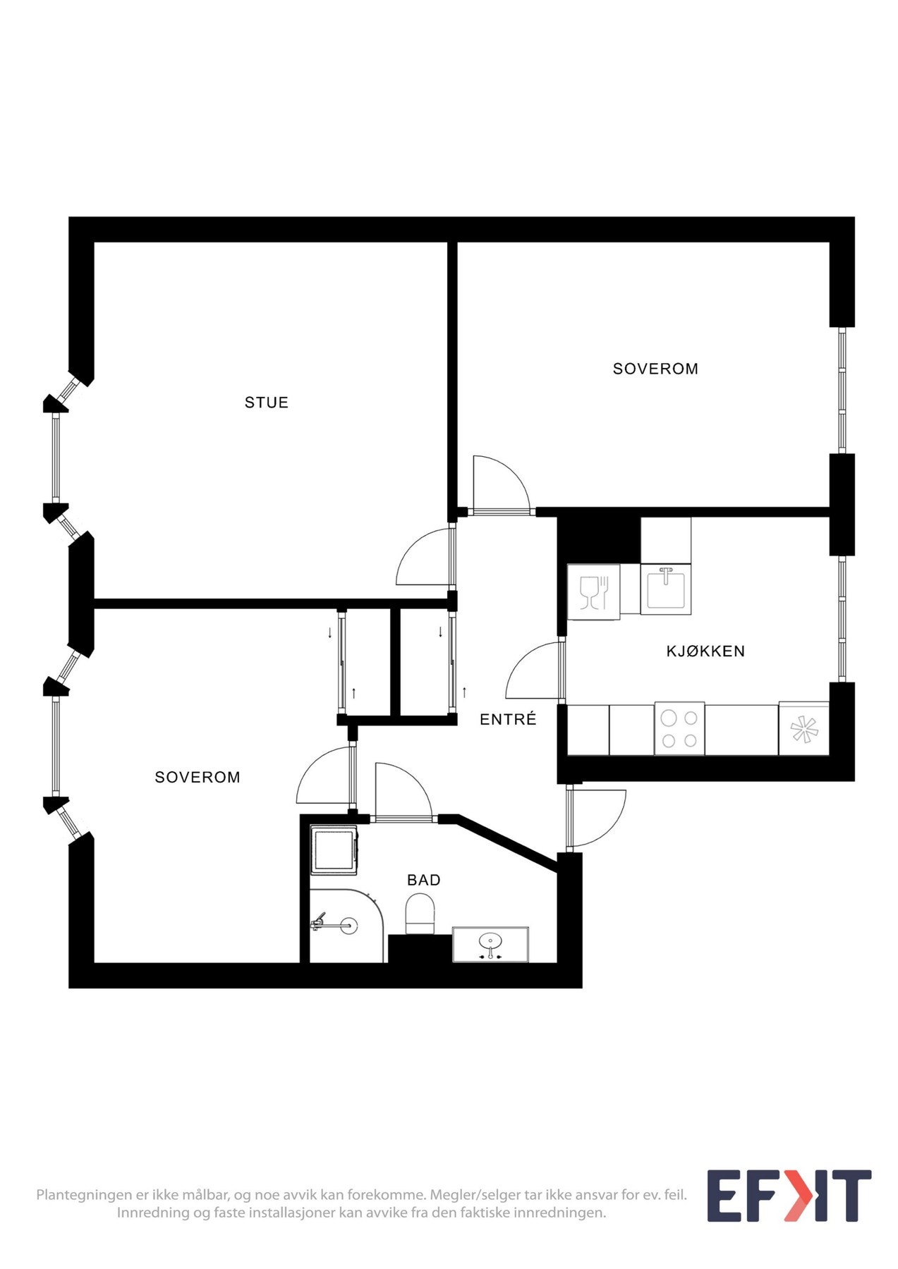 Tips! Ta målene du trenger allerede på visning. Galleribilde