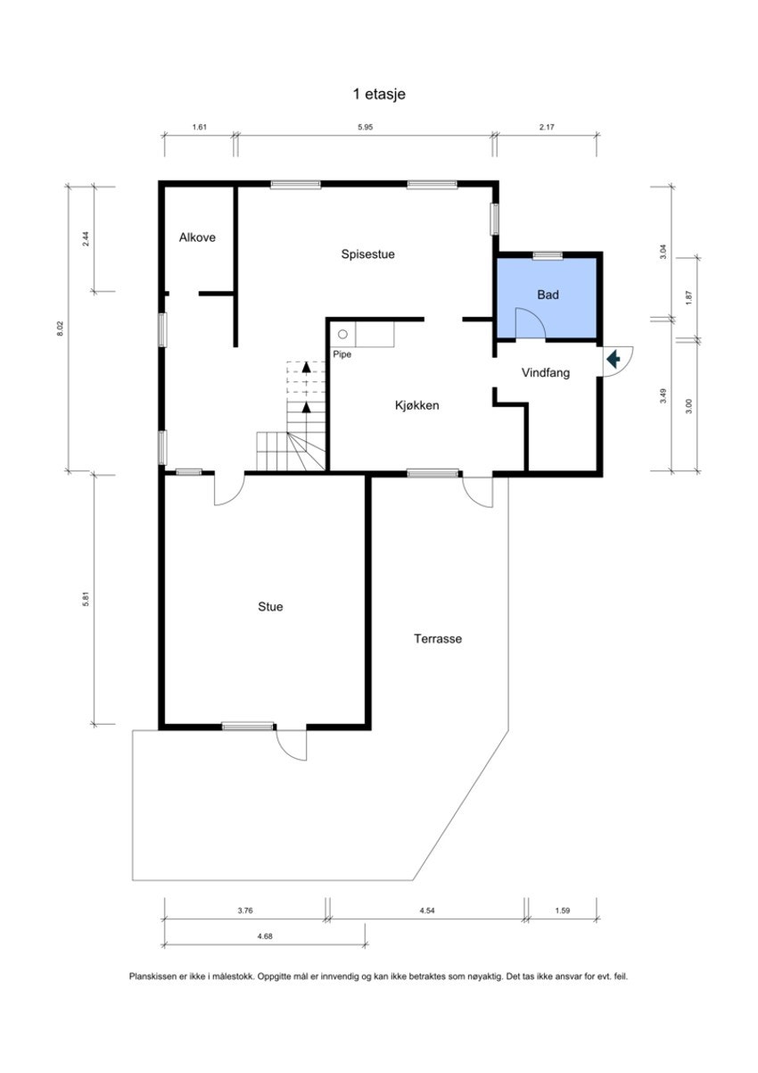 Plantegning for hovedplanet. Galleribilde