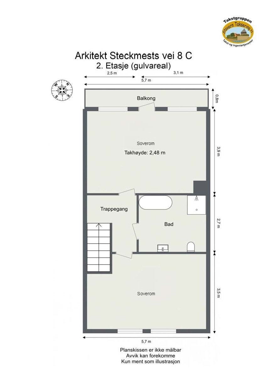 Plantegning 2. etasje. Galleribilde