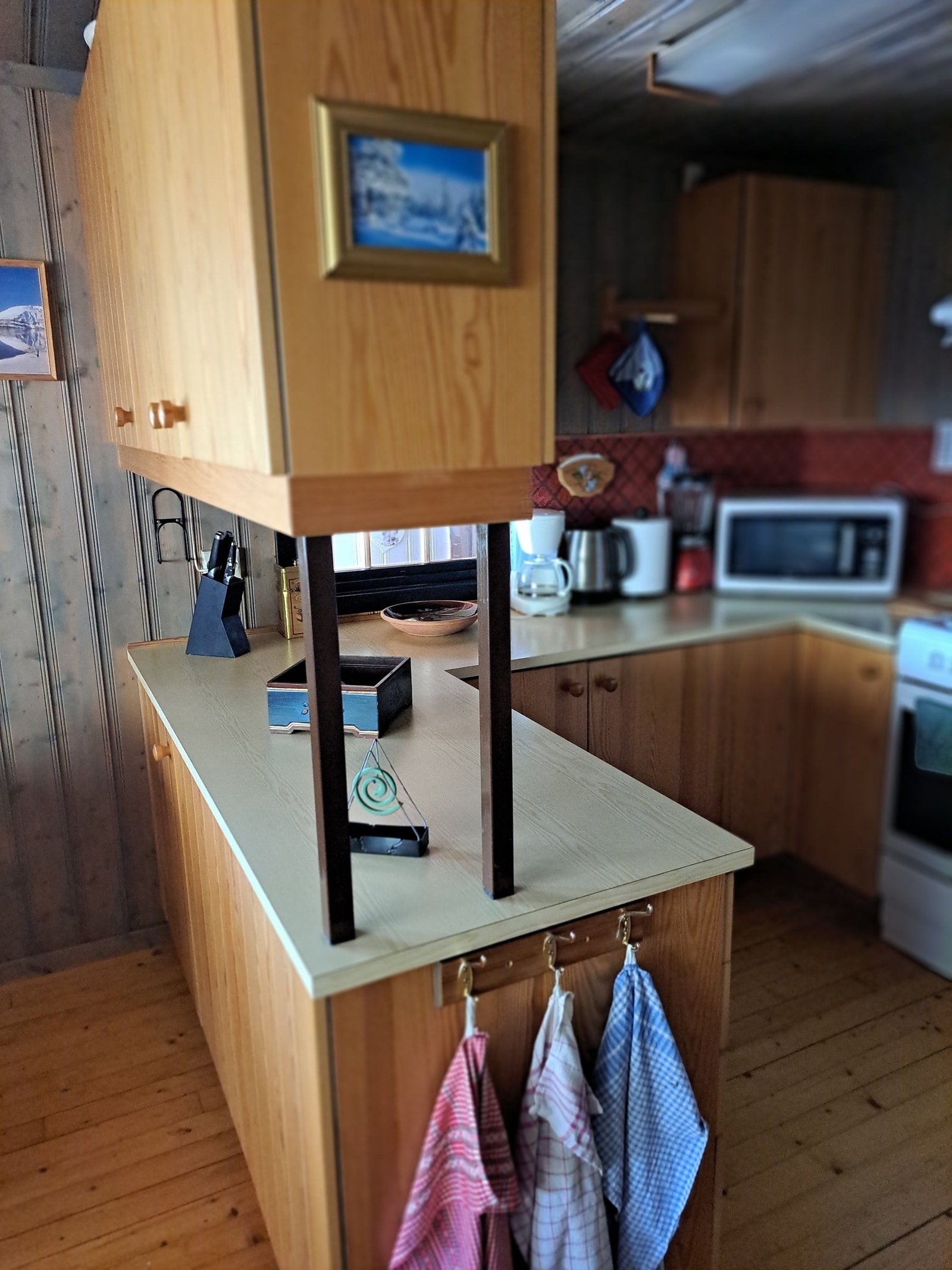 Kjøkken sett fra stua Galleribilde