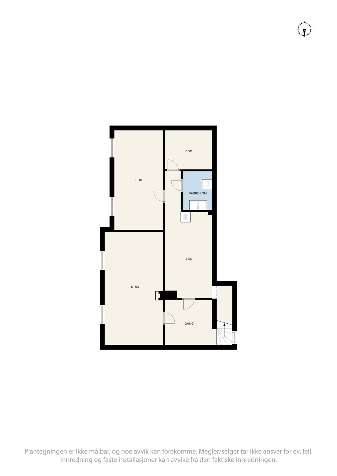 Plantegning underetasje. Galleribilde