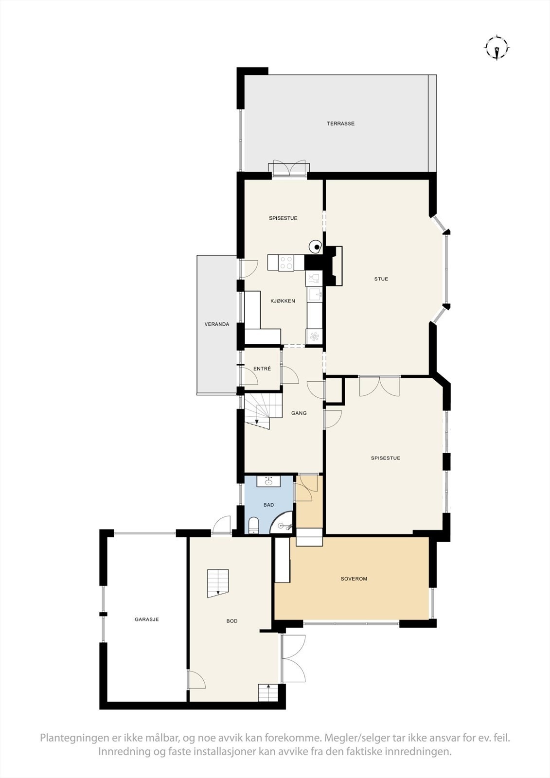 Plantegning 1. etasje. Galleribilde