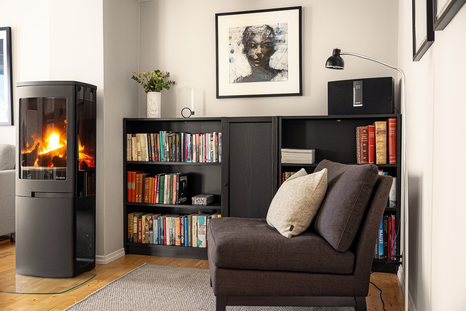 Peisovnen er tilknyttet en elementpipe. Galleribilde