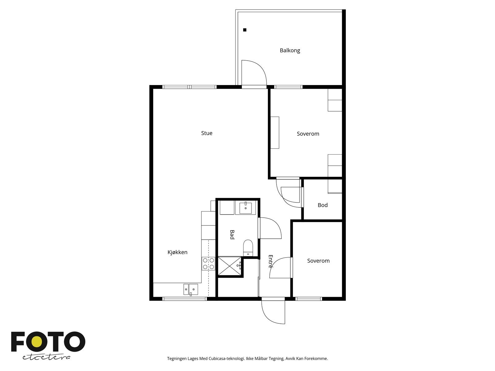 Veiledende plantegning - Ikke målbar Galleribilde