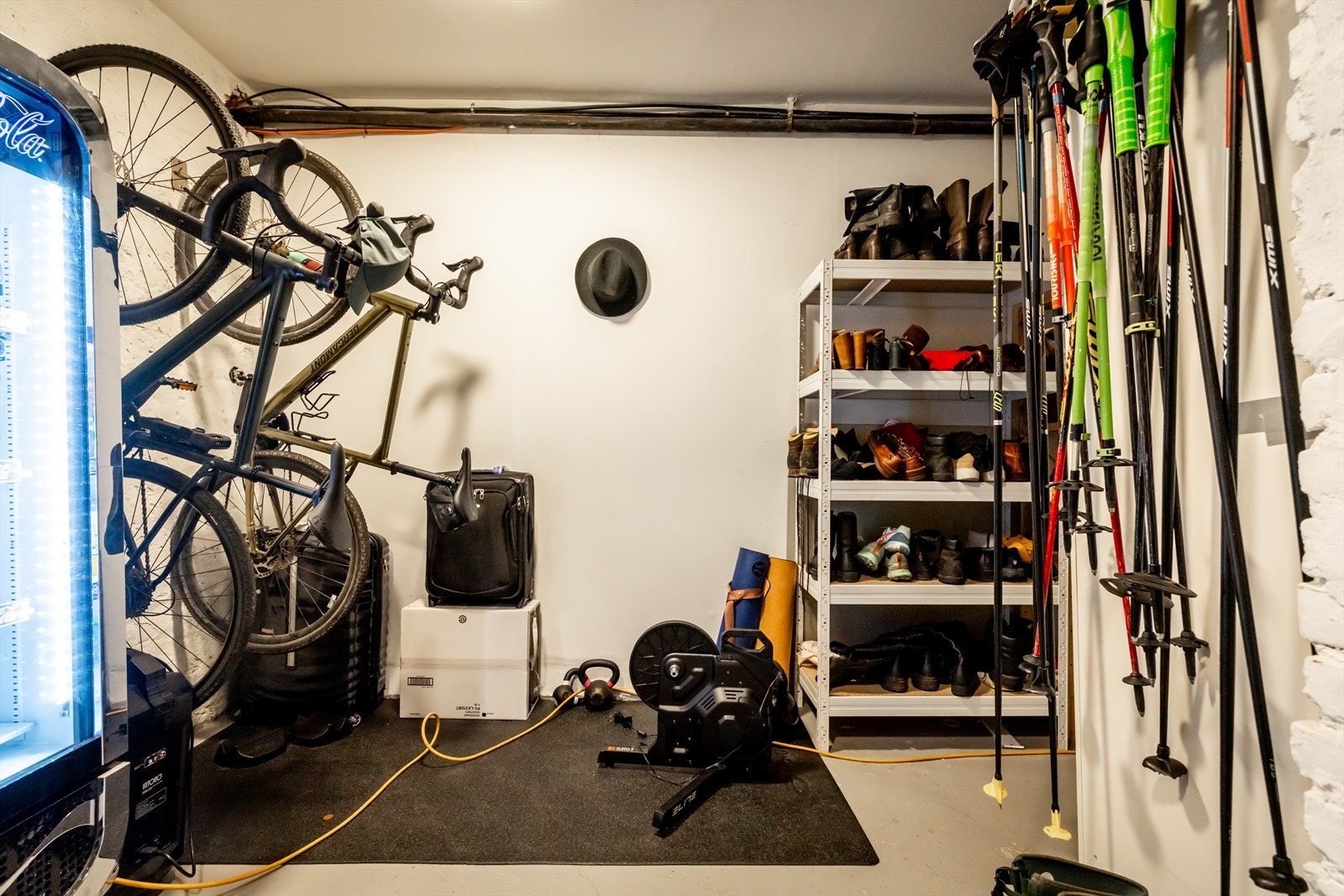 Boden er på 22 kvm og har også vært brukt som treningsrom. Galleribilde