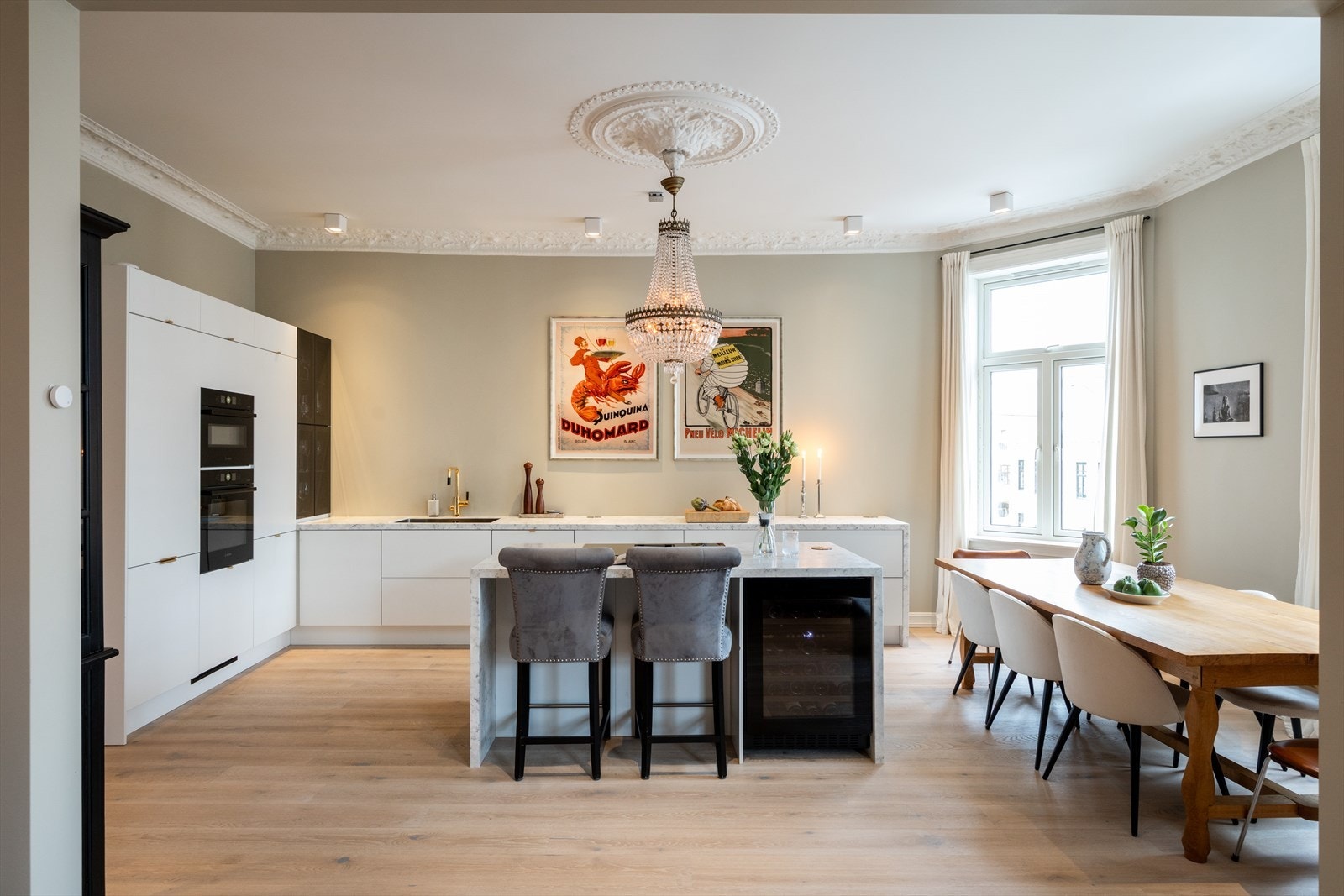 En nydelig 3(4)-roms selveier med sentral og tilbaketrukket beliggenhet på Majorstuen. Galleribilde