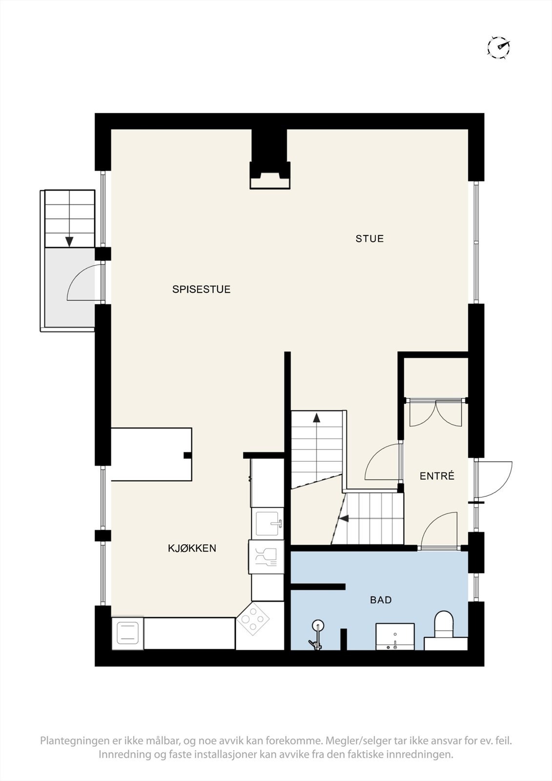 Plantegning 1. etasje. Galleribilde