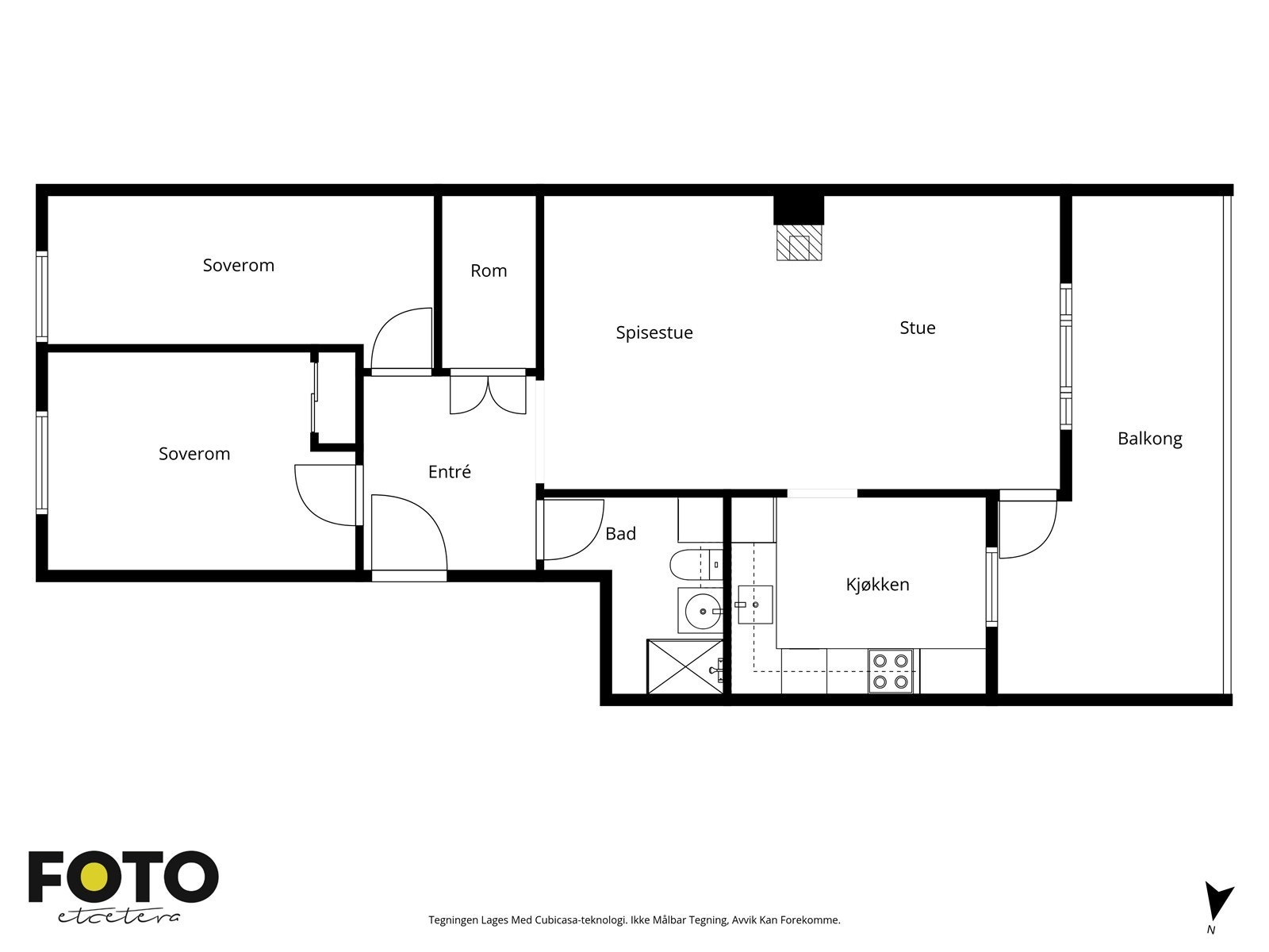 Veiledende plantegning - Ikke målbar Galleribilde