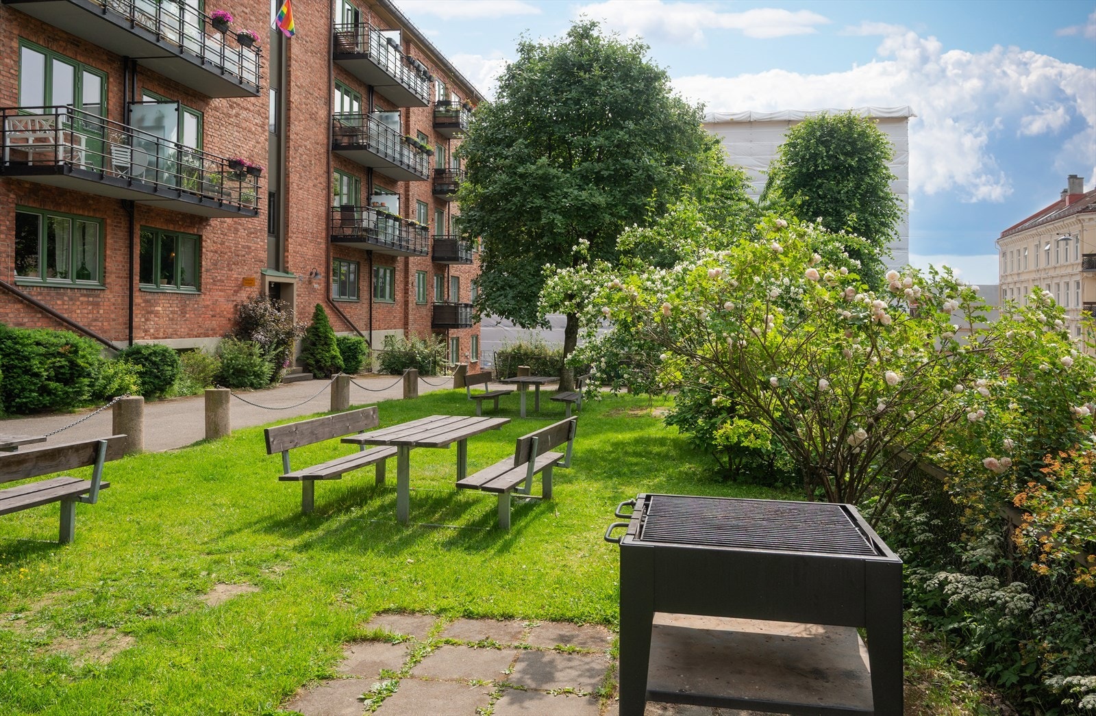 Her finnes det også en felles grill. Galleribilde