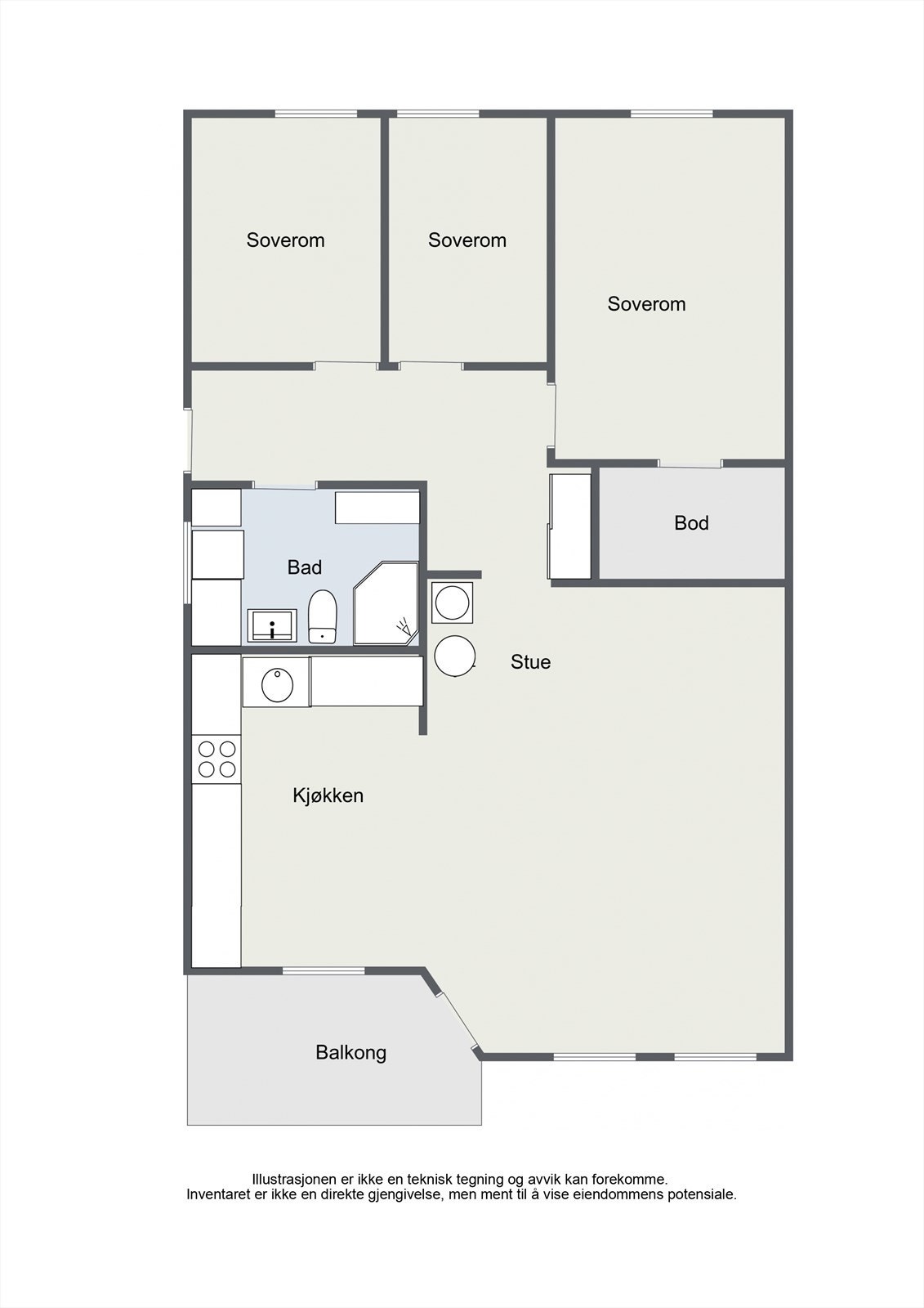 Plantegning Galleribilde