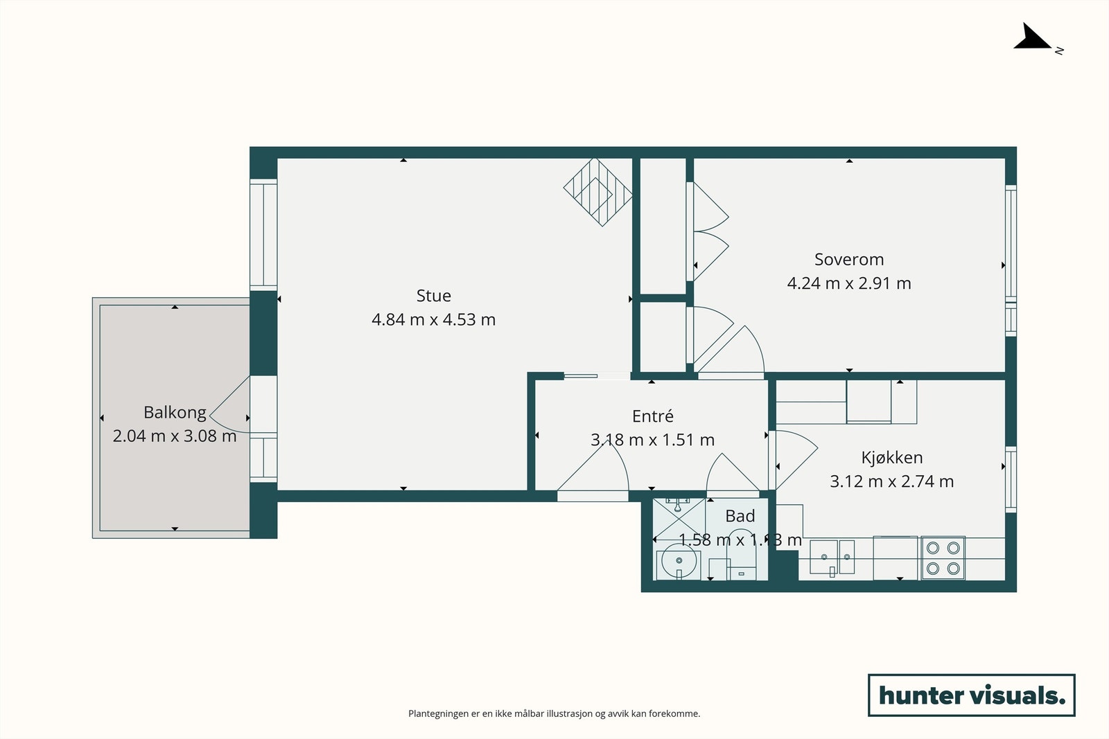 Plantegning 2D Galleribilde
