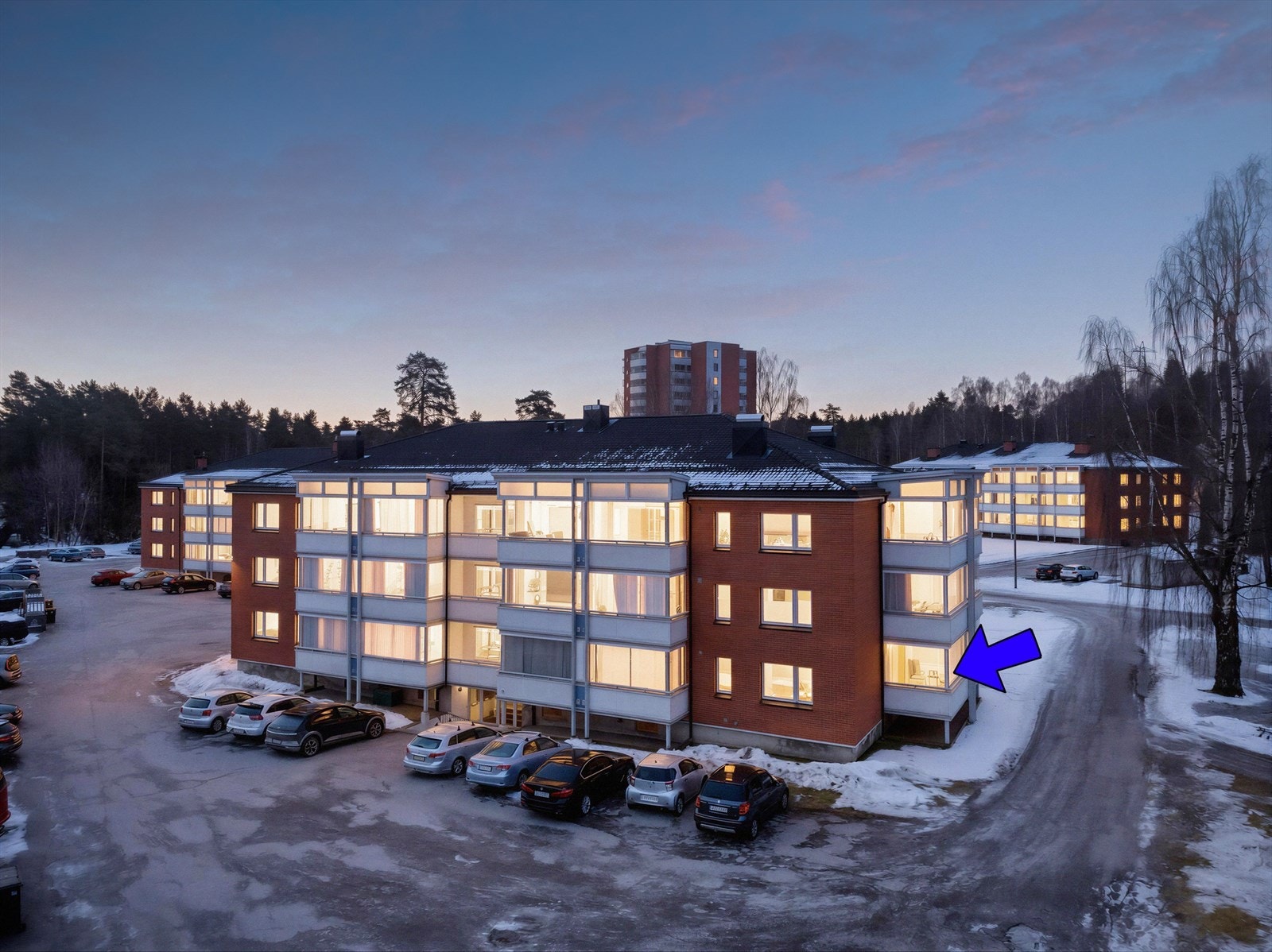 Borettslaget ligger sentralt til på Moflata ved de flotte anleggene ved Skien Fritidspark. Galleribilde