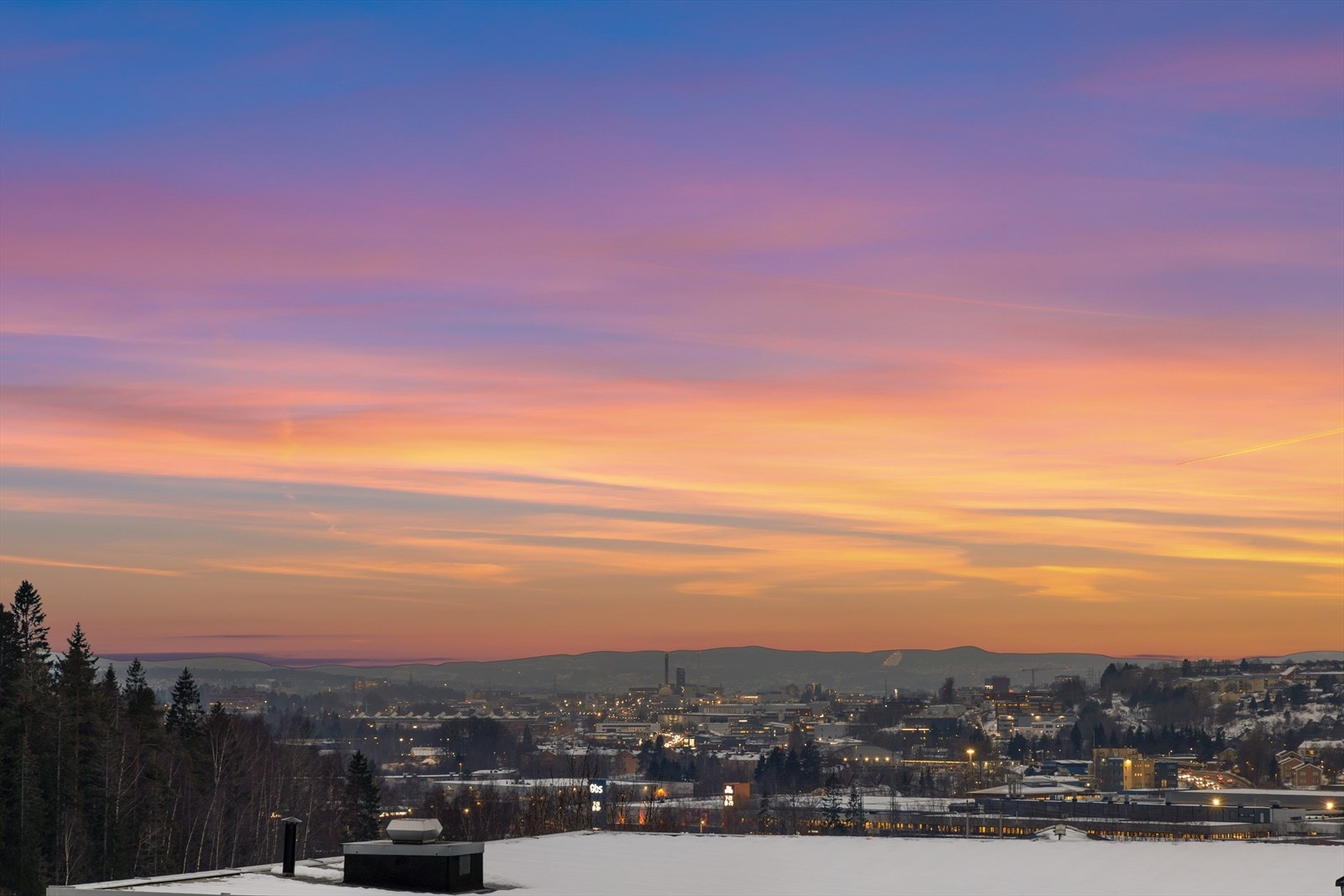 Vidstrakt utsyn mot horisonten Galleribilde