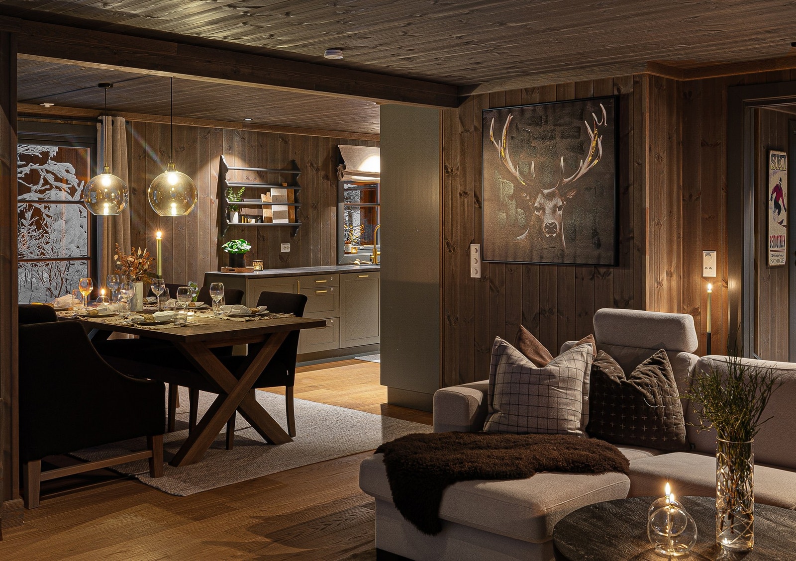 Planløsningen er god og funksjonell om man er få eller mange Galleribilde