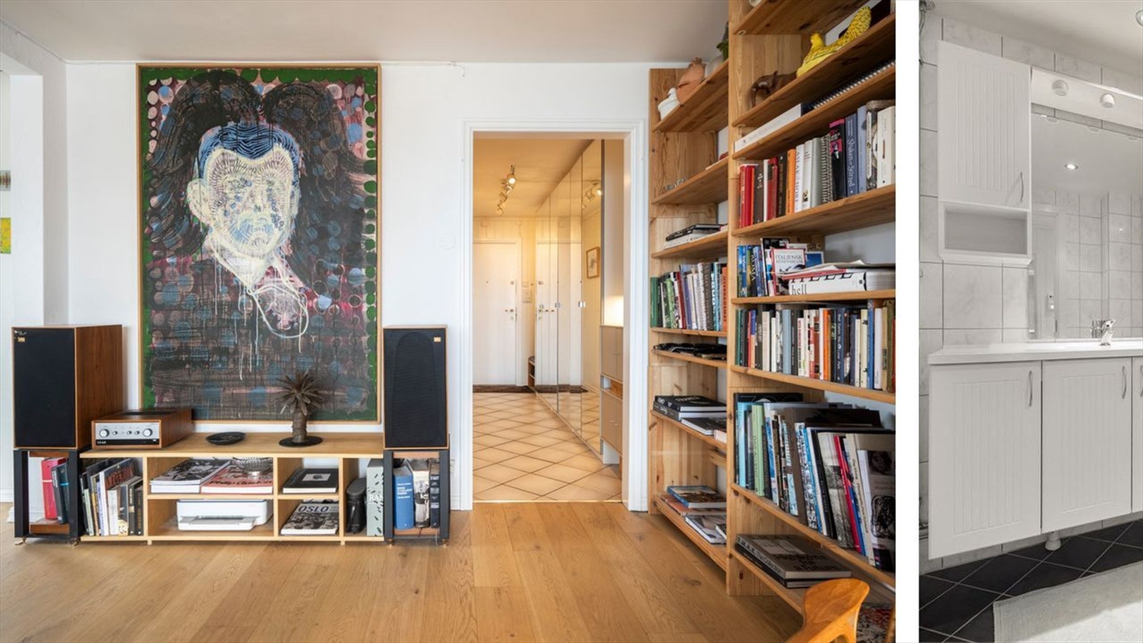 Fra gangen er det adkomst til badet. Galleribilde