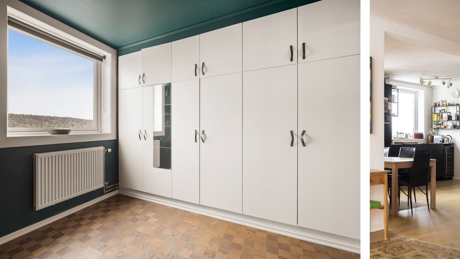 Stor garderobeløsning medfølger. Galleribilde