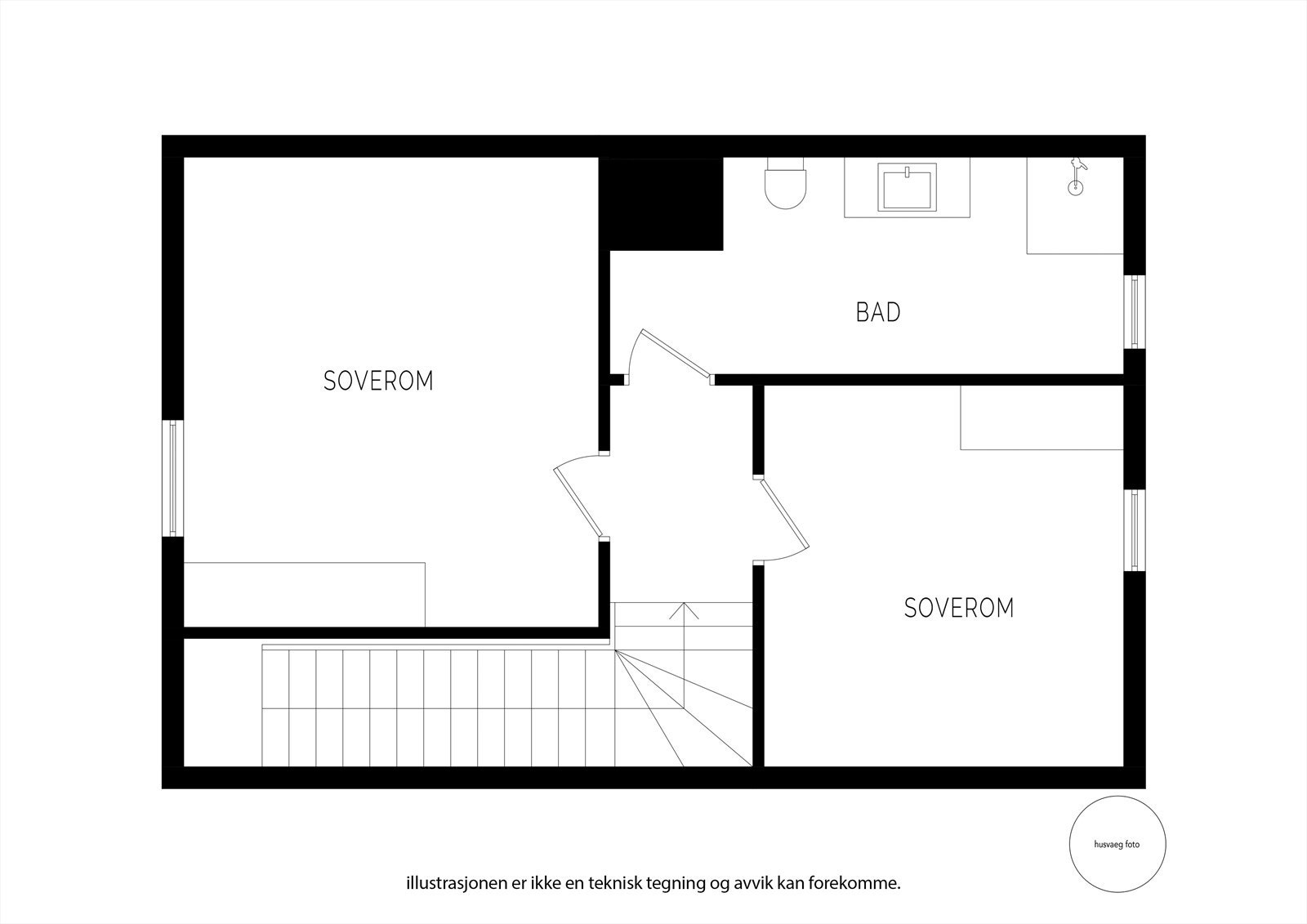 Plantegning 3. etasje Galleribilde