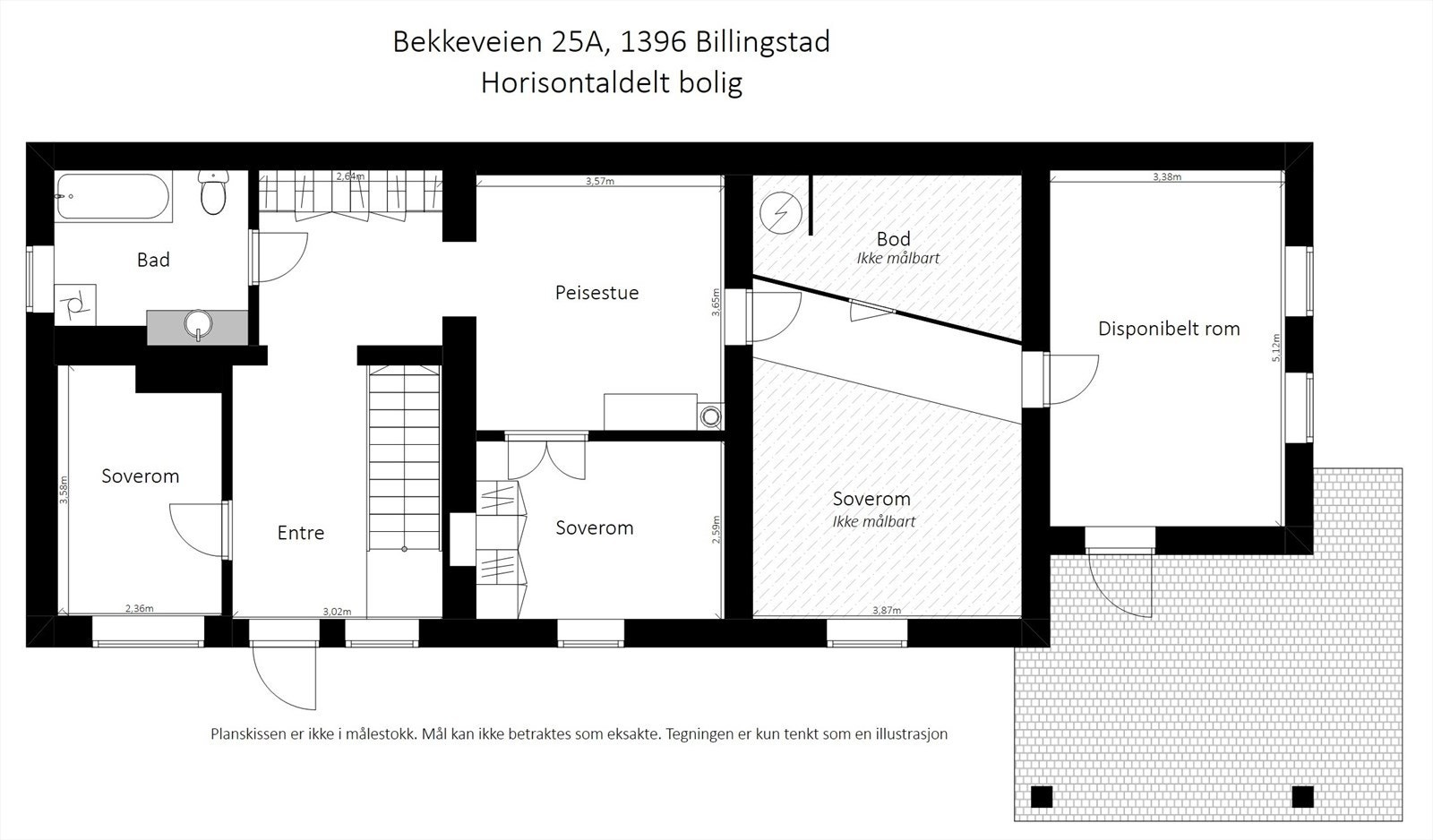 Underetasje Bekkeveien 25A. Galleribilde