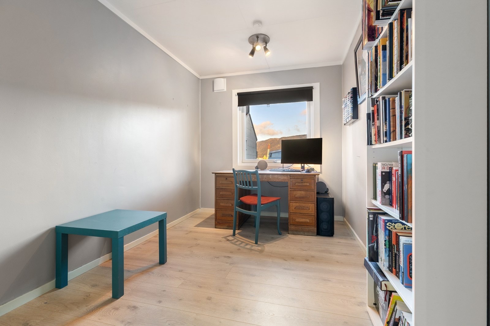 Soverom nummer to kan også enkelt møbleres til blant annet hjemmekontor. Galleribilde