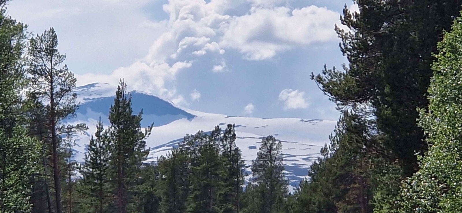 Fra hytta kan man også se mektige Besshø Galleribilde