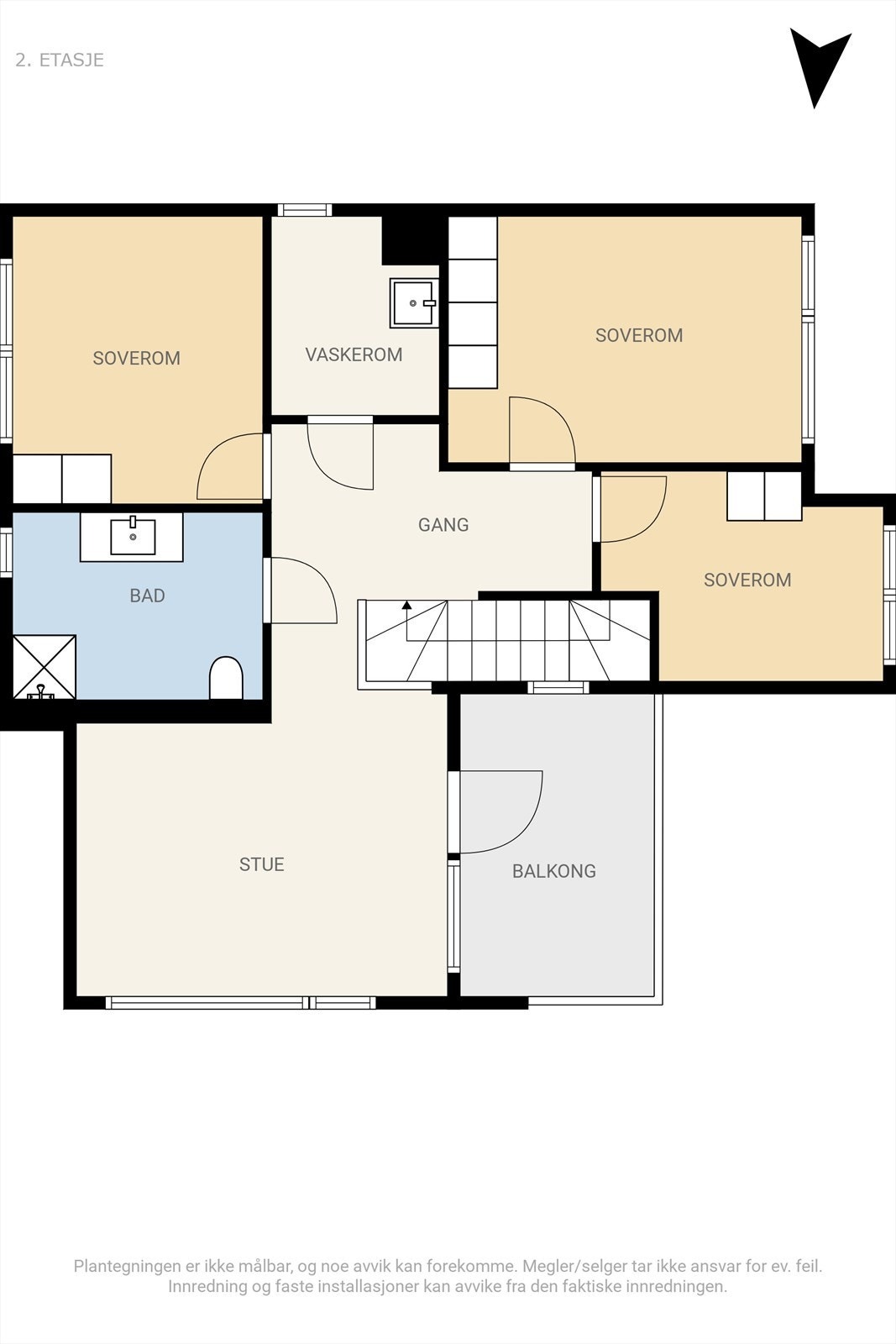 Plantegning 2. etg. Galleribilde