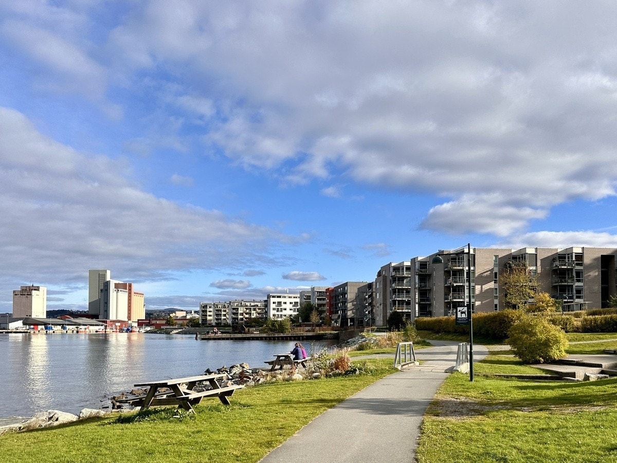 Gangvei langs sjøen i Ilsvika Galleribilde