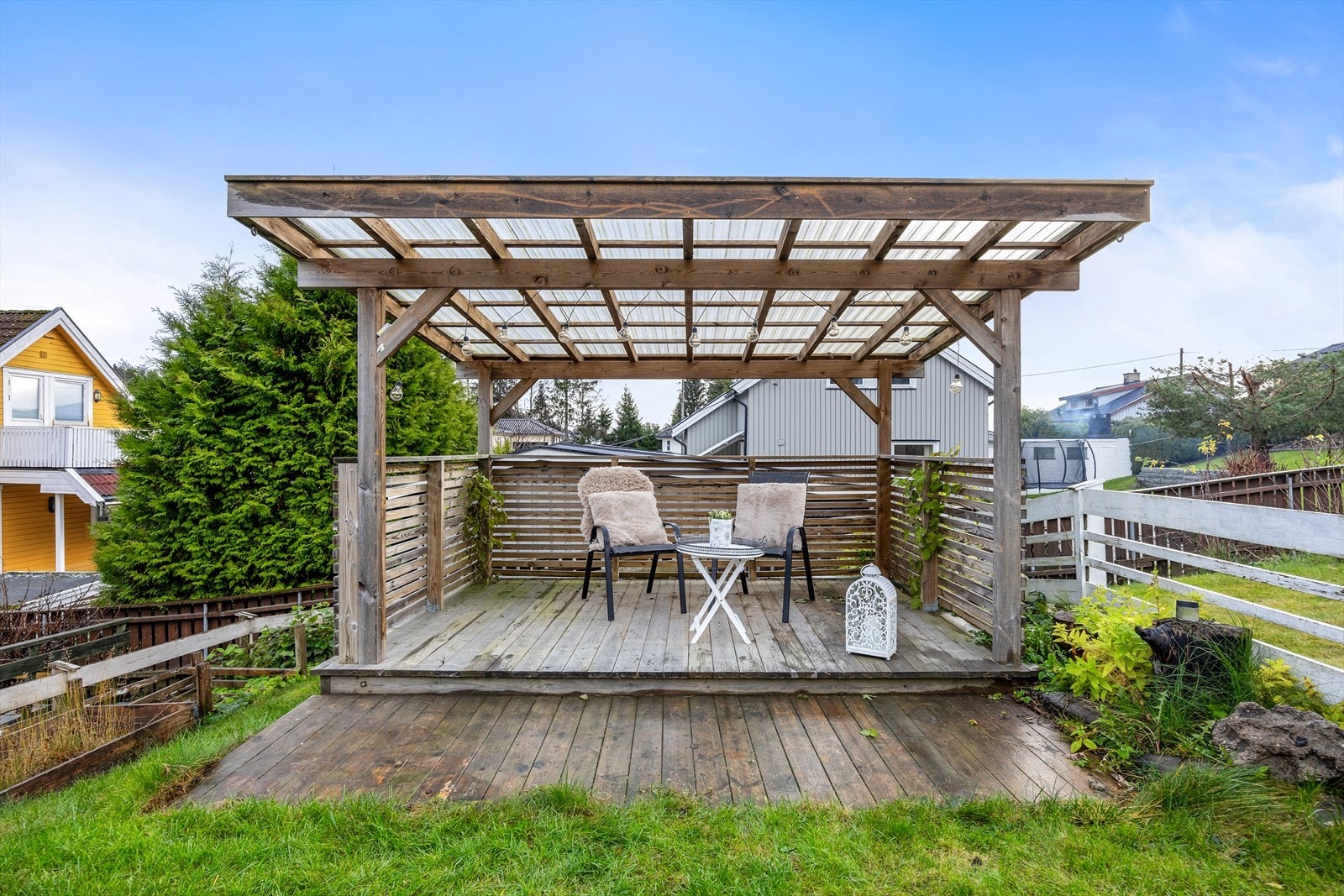 Plattingen er på ca 9 m² Galleribilde