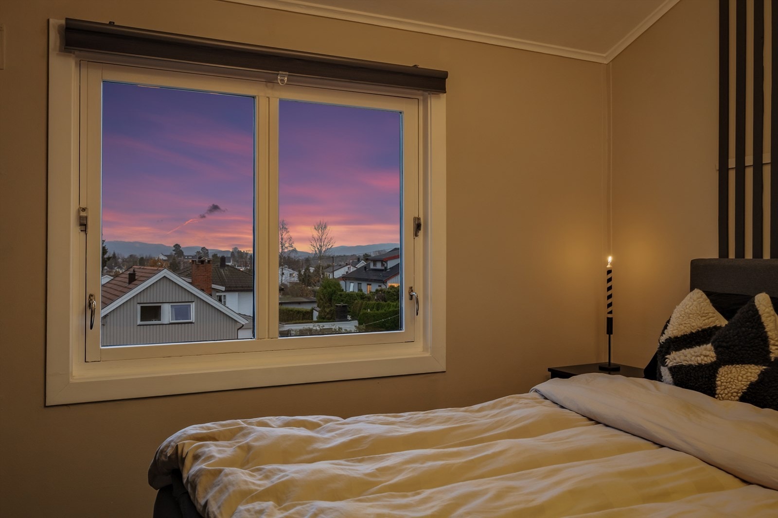 Soverommene er malt i behagelige farger Galleribilde