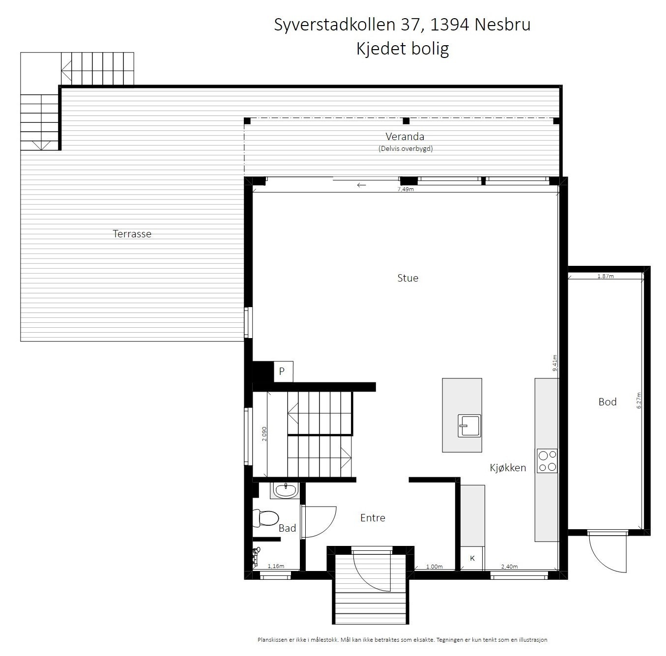 Plantegning 1. etasje. Galleribilde