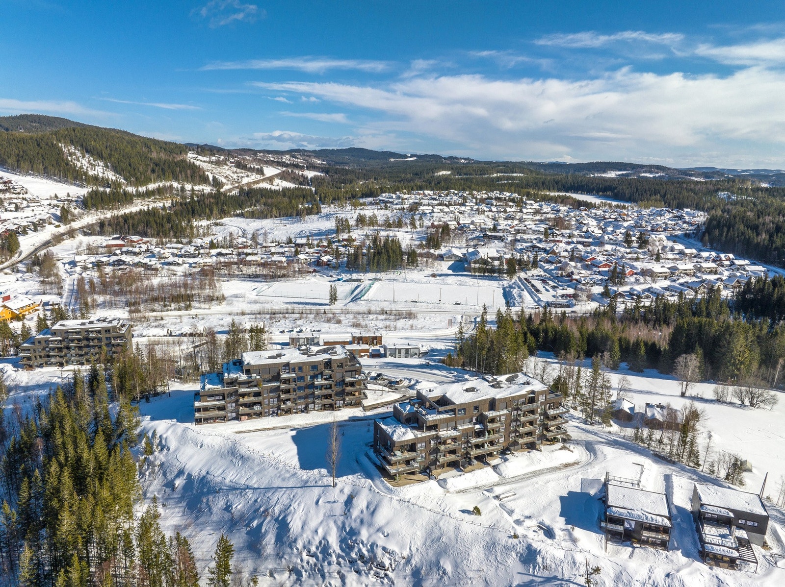 Sameiet ligger svært solrikt til med nærhet til Røyslimoen barneskole og idrettsanlegg. Galleribilde