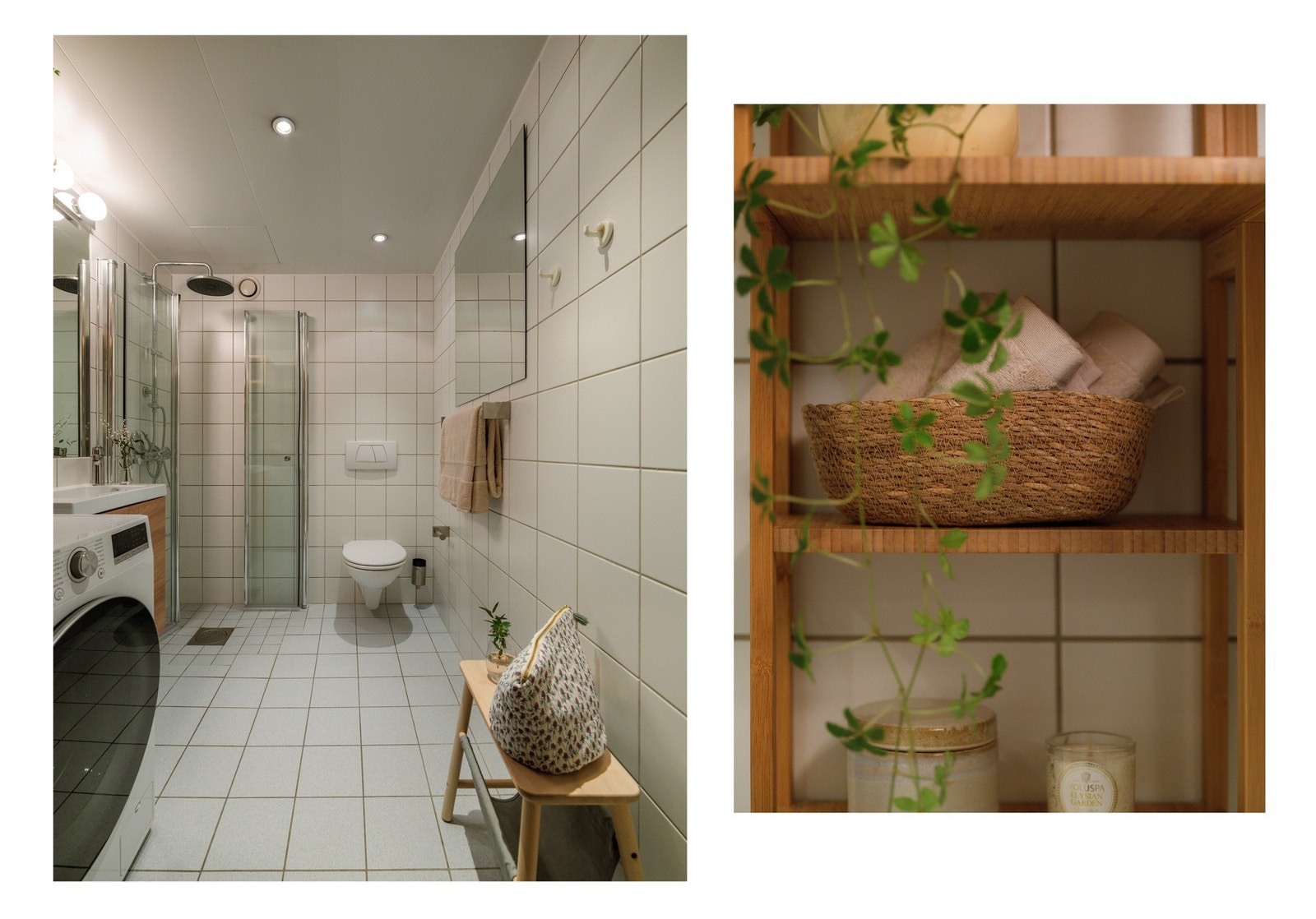 Det er lune varmekabler i gulvet og downlights i taket for god belysning. Galleribilde