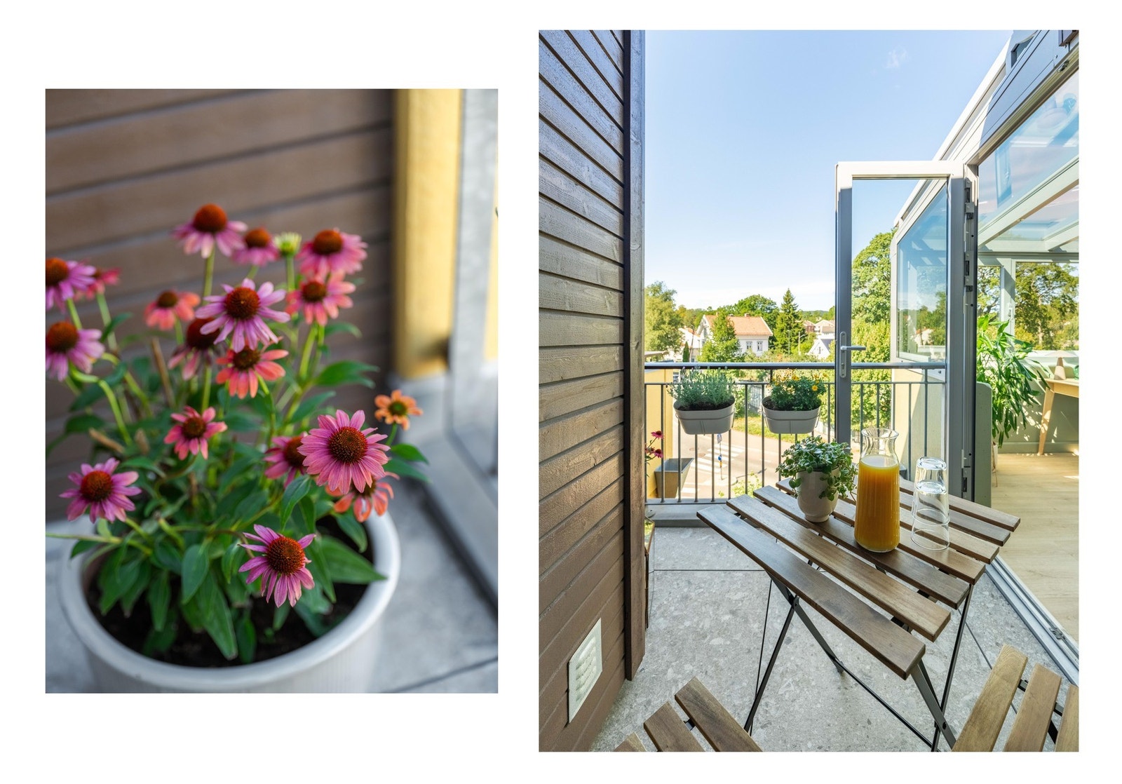 Med andre ord, har du mulighet til å nyte sola så og si hele dagen ved å bevege deg fra den ene takterrassen til den andre. Galleribilde