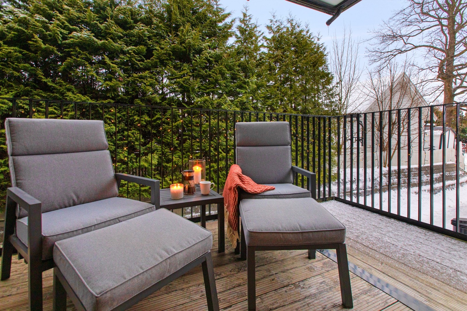 Sydvestvendt balkong. Galleribilde