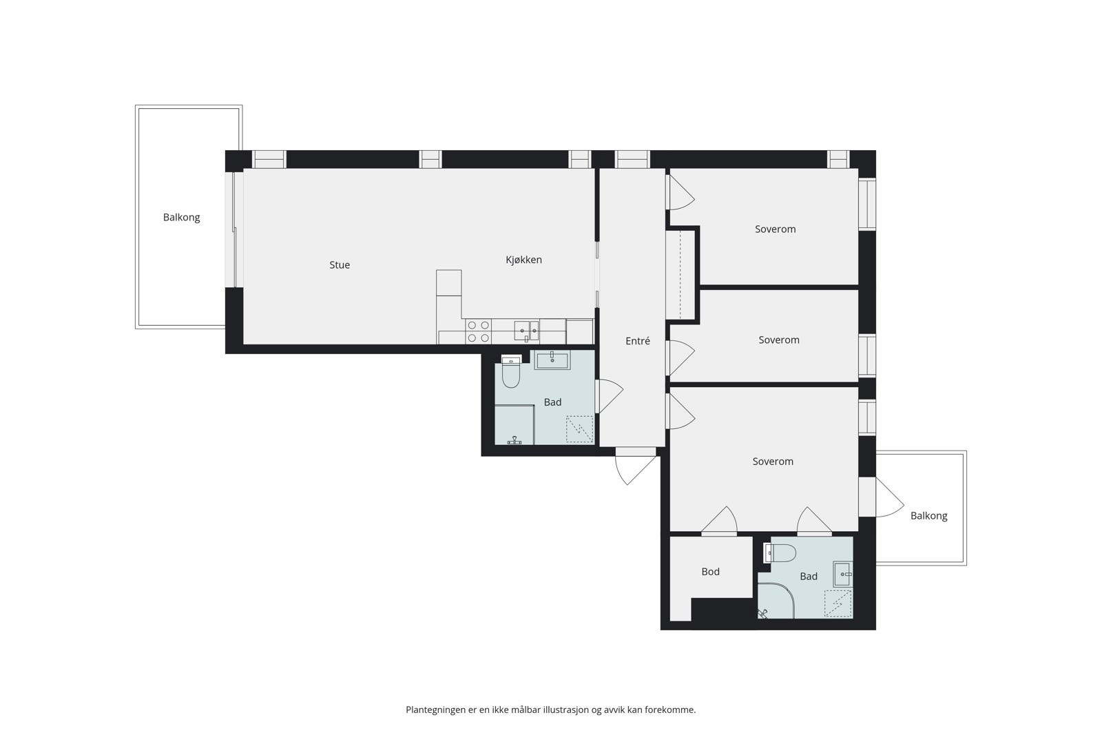 Leiligheten ligger i 2.etasje og har god planløsning. Det er bruksrett til kjellerbod i låst rom. Galleribilde