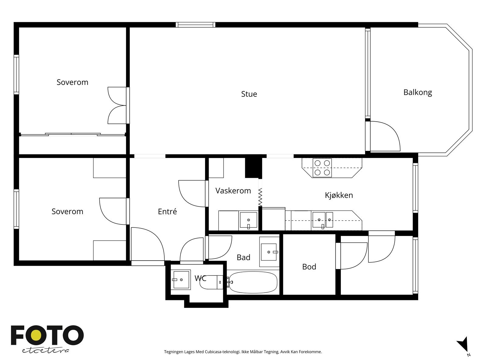 Veiledende plantegning - Ikke målbar Galleribilde