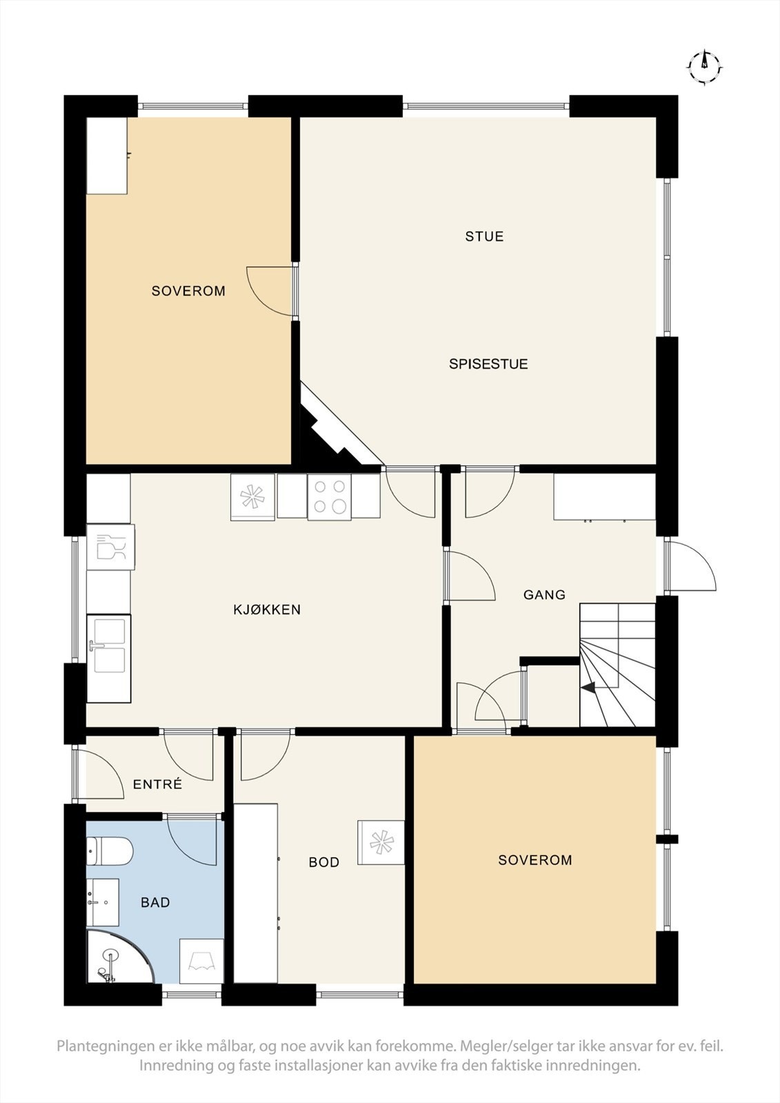 Plantegning 1.etg Galleribilde
