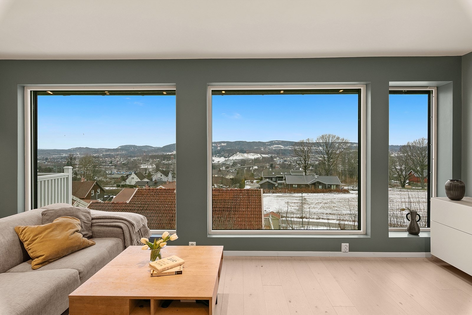 Flott utsikt fra stue Galleribilde