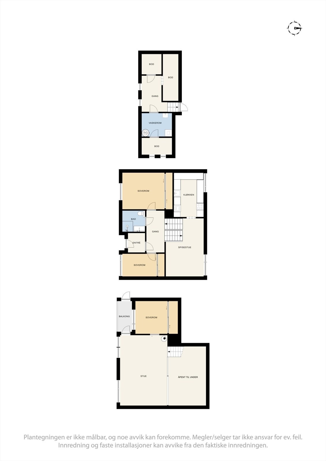 Plantegninger - Nøisomhedvegen 33A. Galleribilde