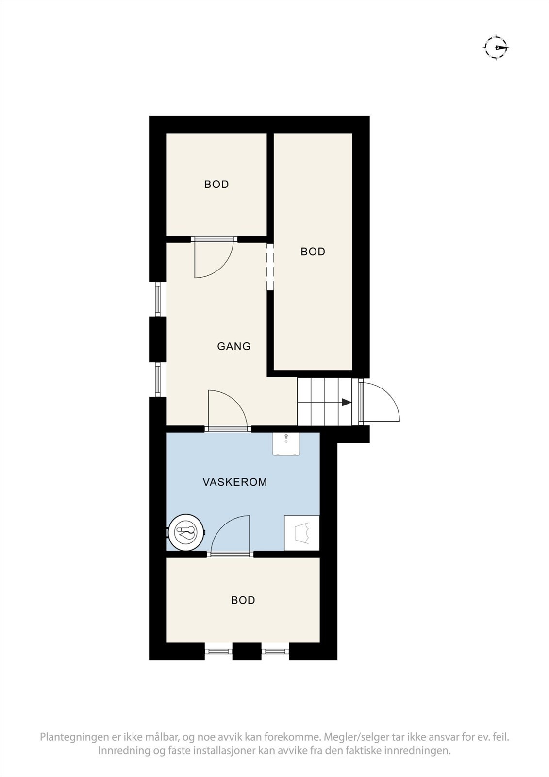 Plantegning Kjeller - Nøisomhedvegen 33A. Galleribilde