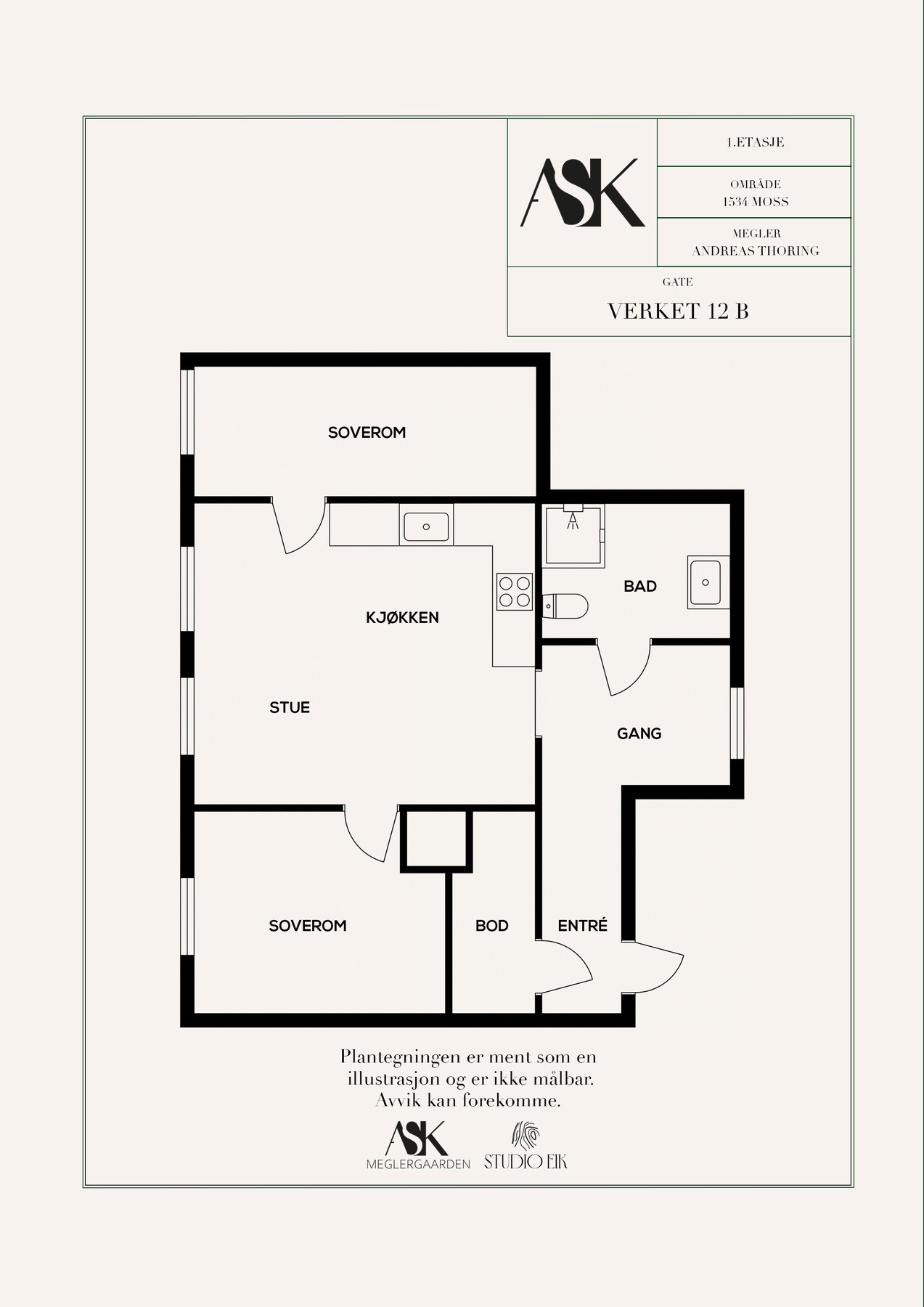 Plantegning Galleribilde