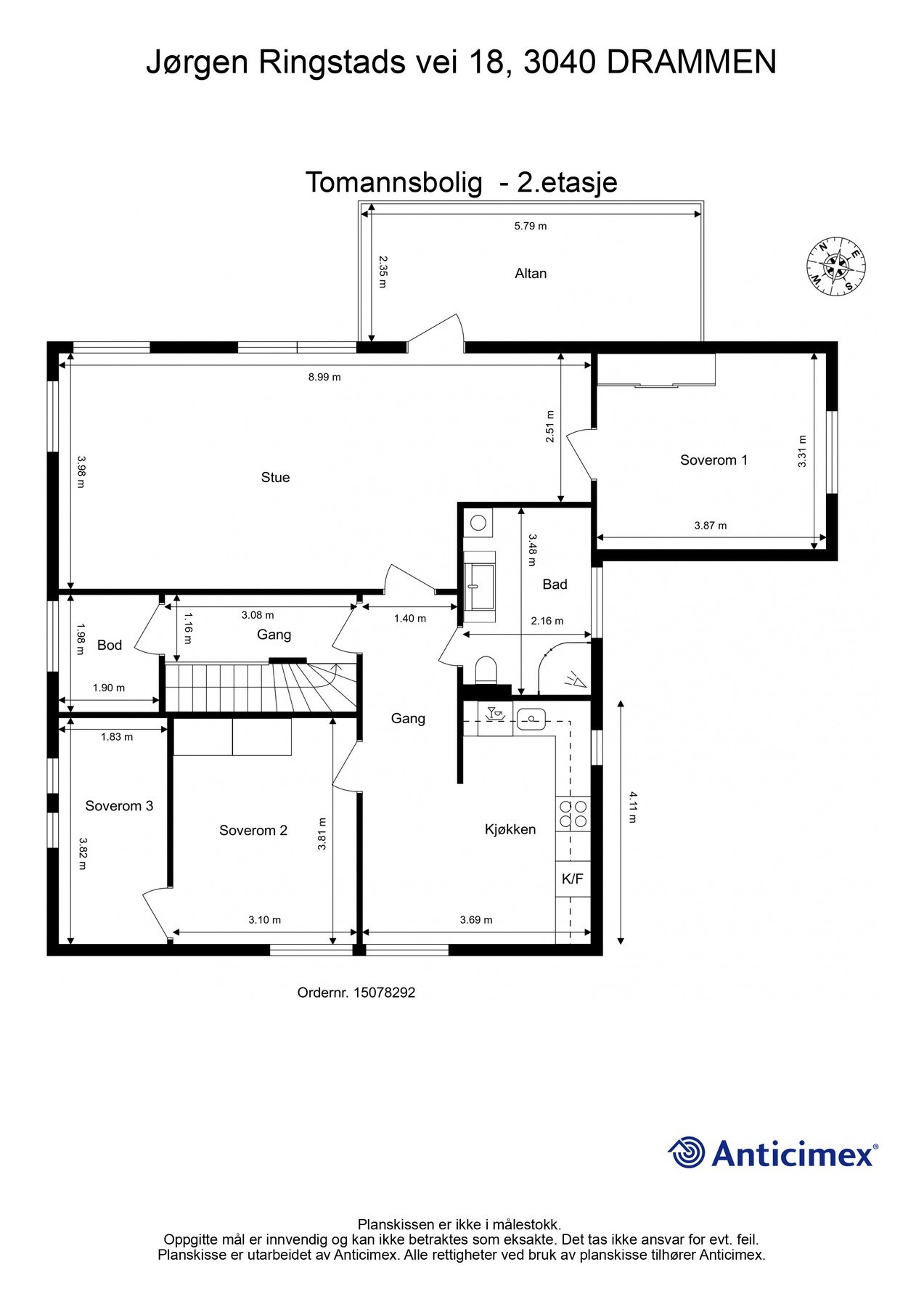 Plantegning Galleribilde