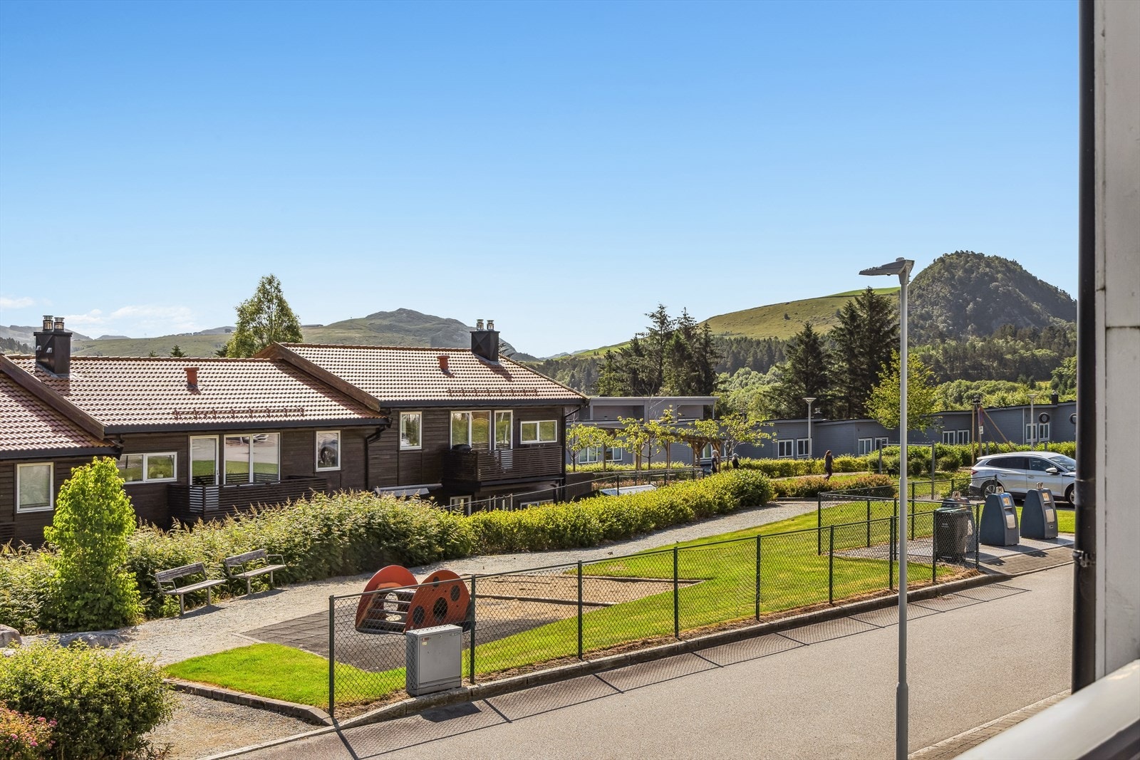 Utsikt fra terrassen. Galleribilde