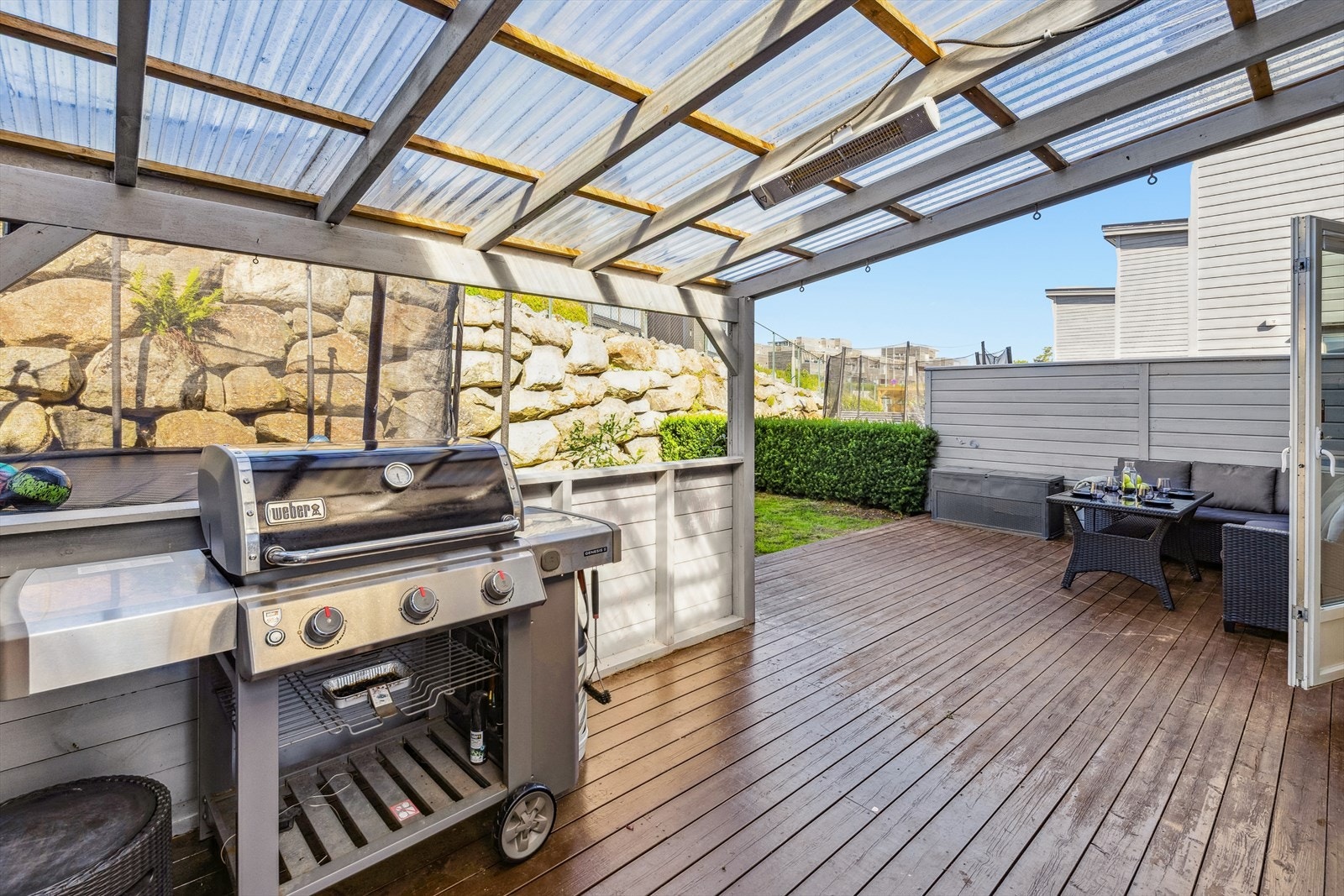 Overbygget pergola. Galleribilde