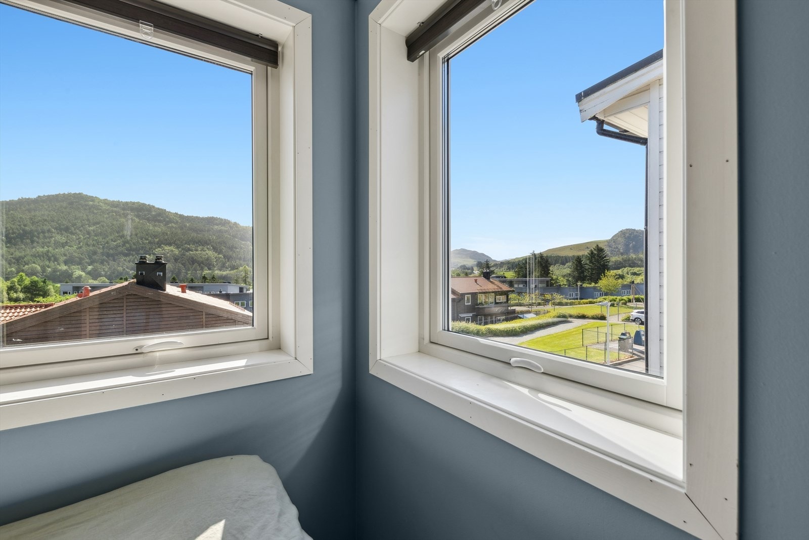 Flott utsikt fra soverommet. Galleribilde