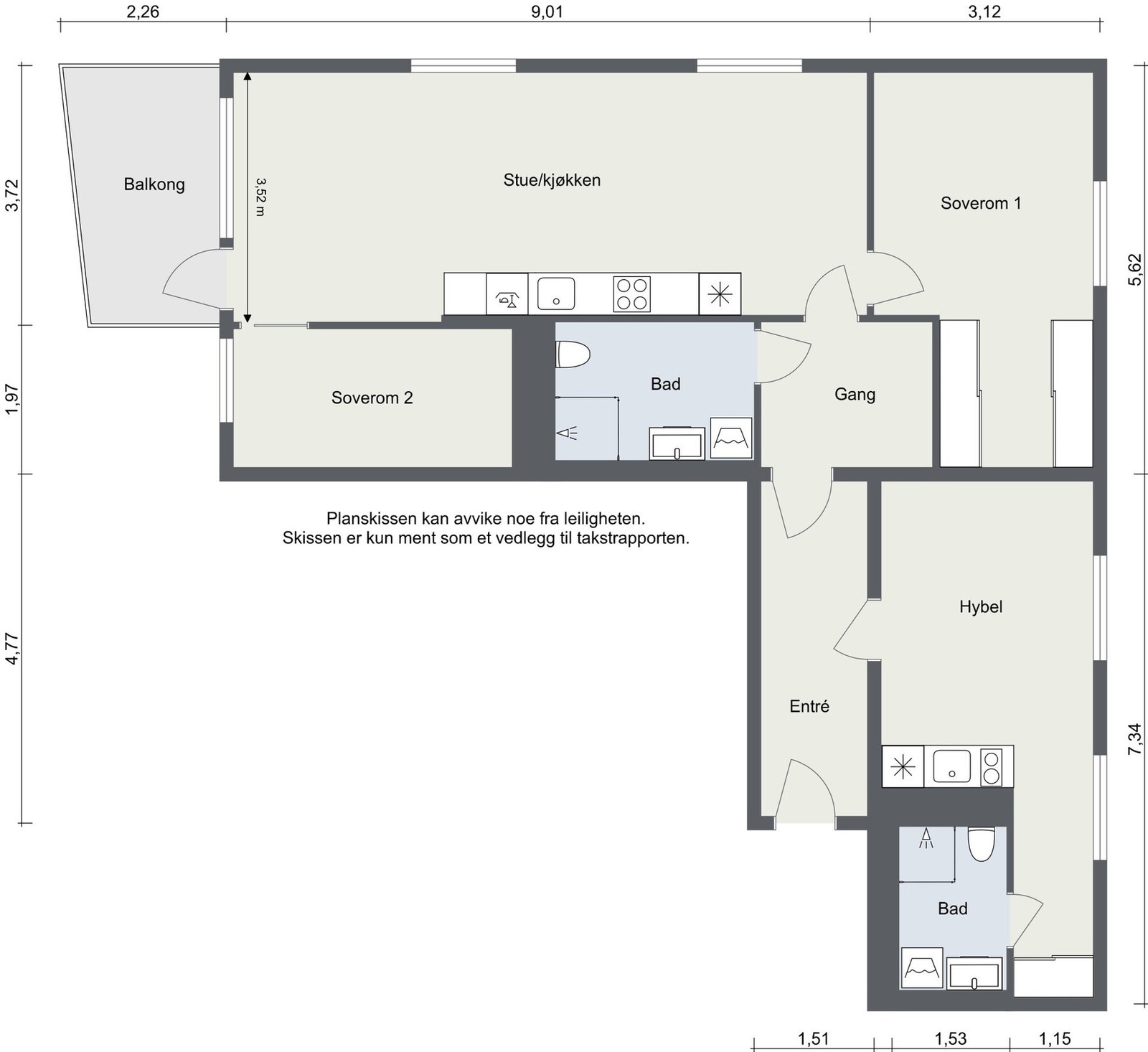 Plantegning. Galleribilde