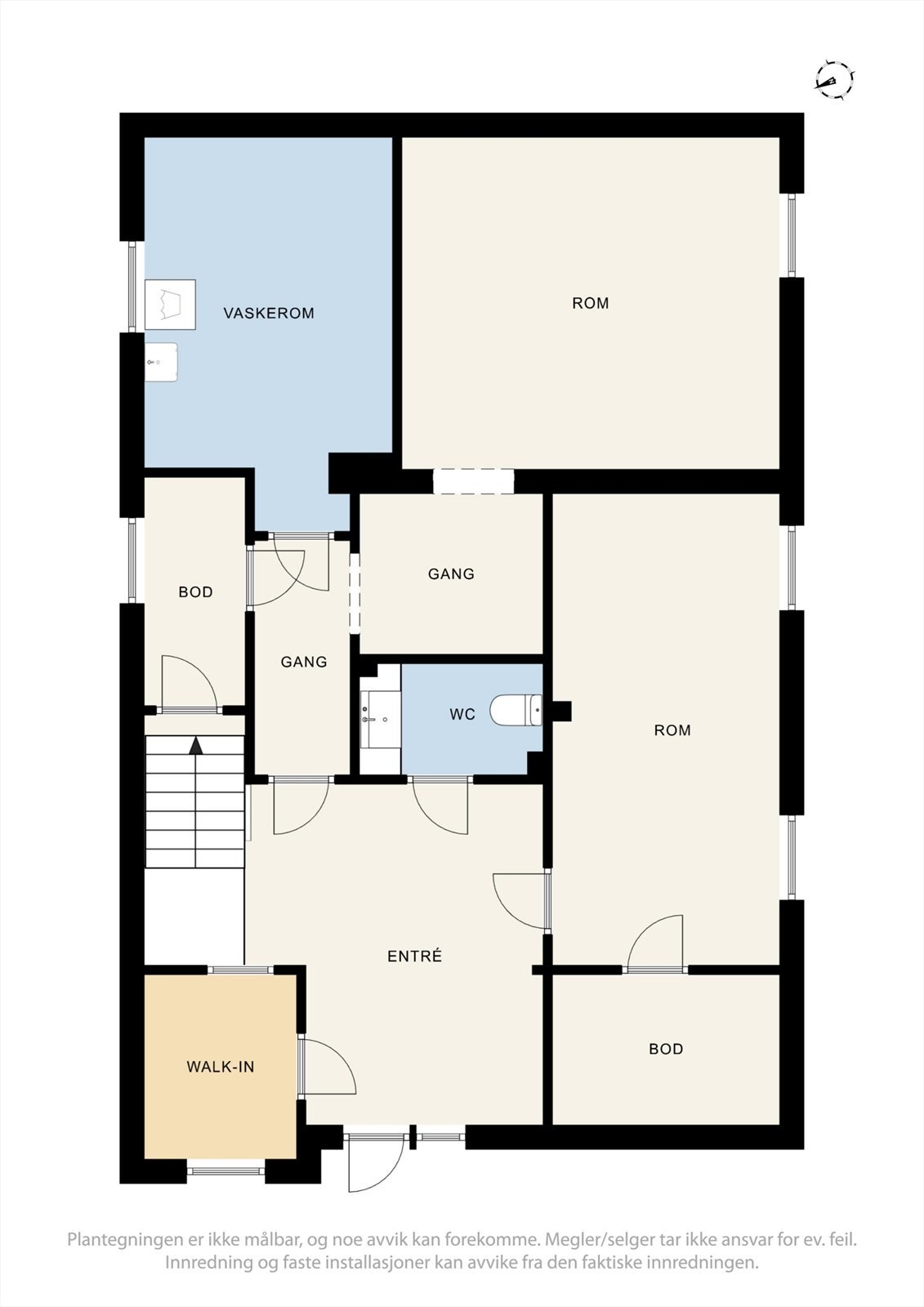 Plantegning underetasje Galleribilde