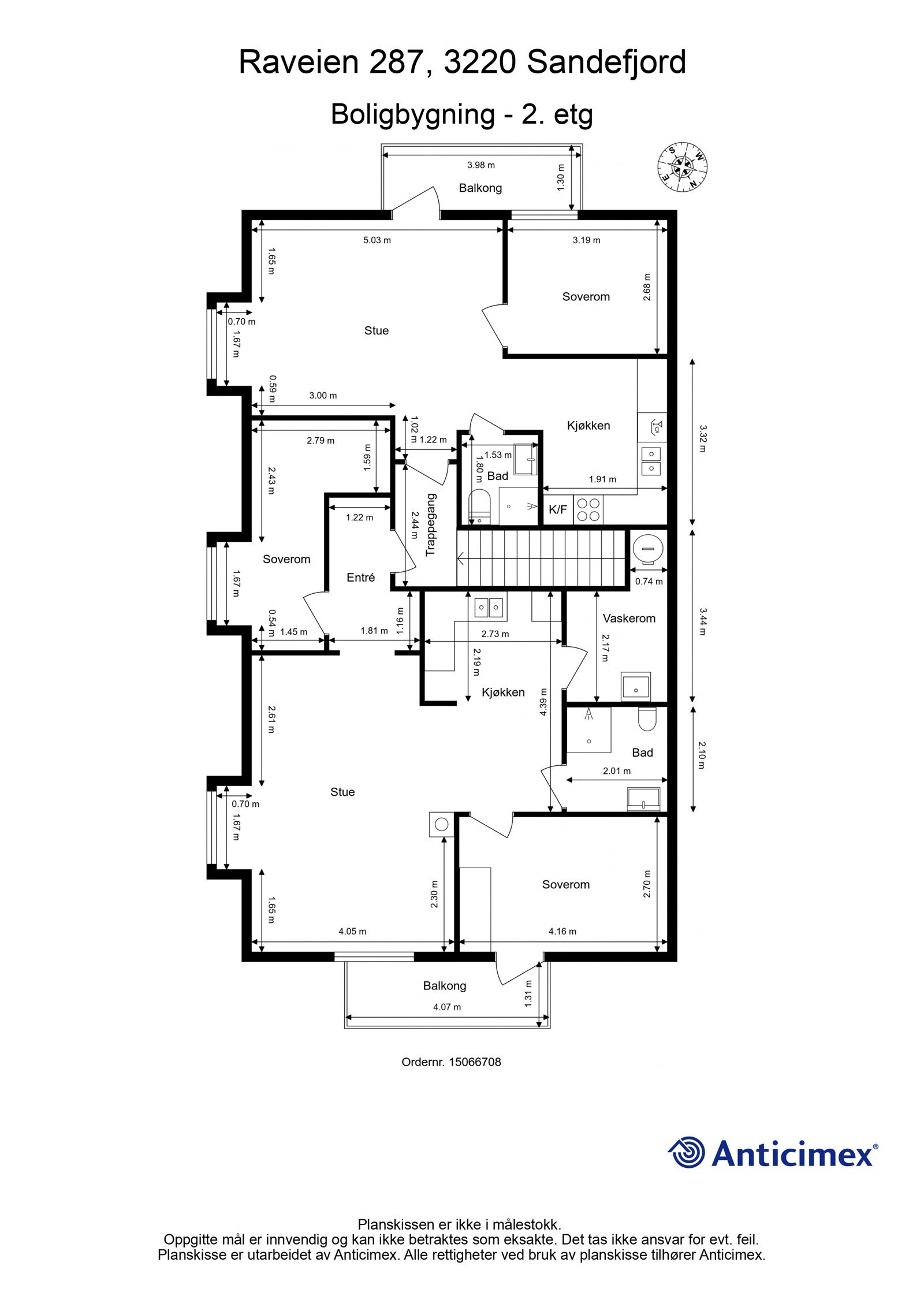 Plantegning 2. etg Galleribilde